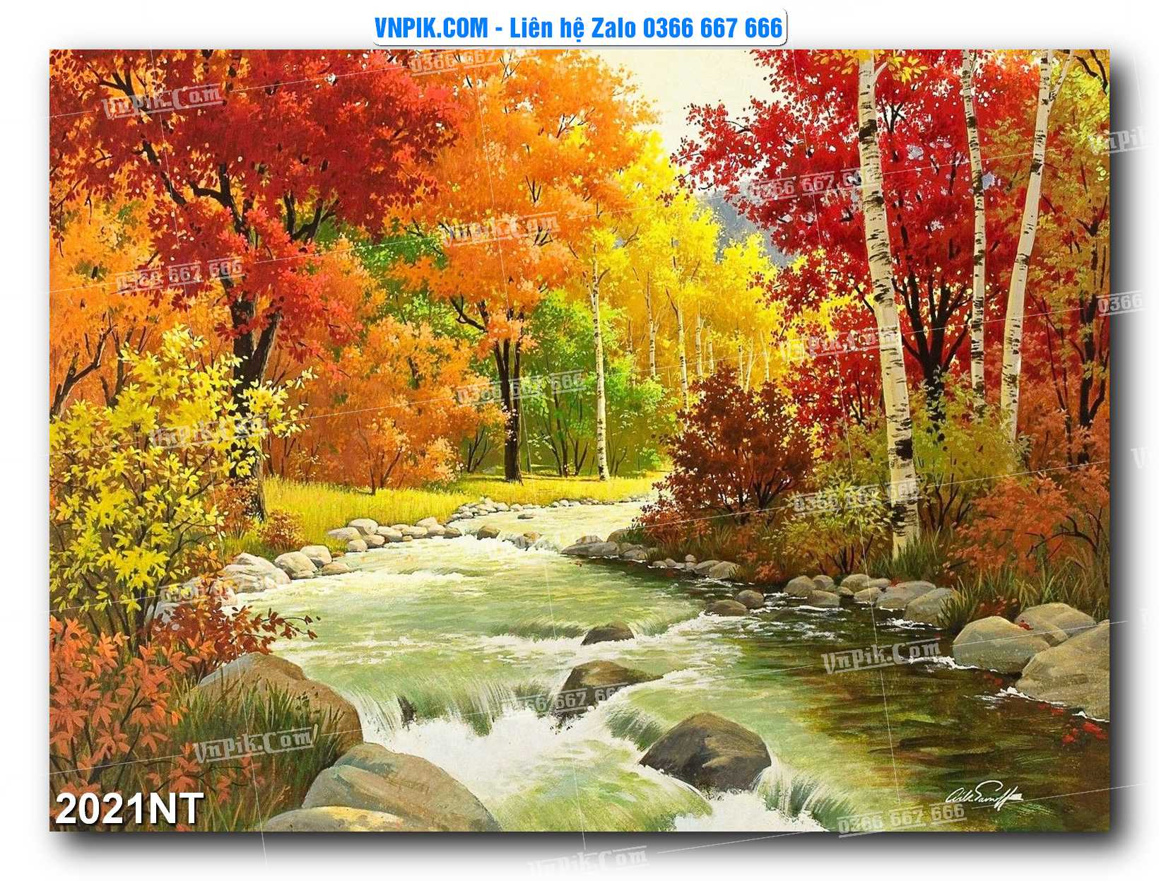 Tranh Trang Trí Phong Cảnh Nghệ Thuật Mã Số 2021NT