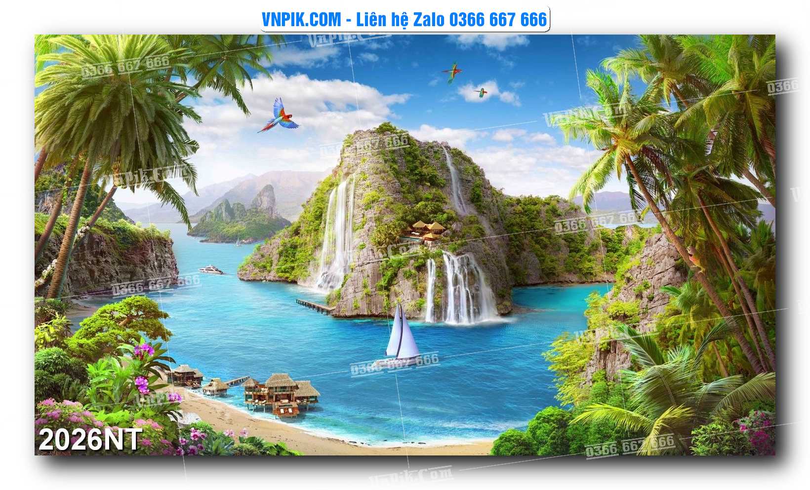 Tranh Trang Trí Phong Cảnh Nghệ Thuật Mã Số 2026NT