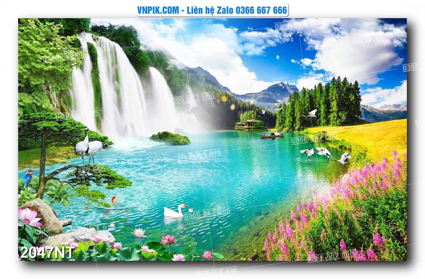 Tranh Trang Trí Phong Cảnh Nghệ Thuật Mã Số 2047NT