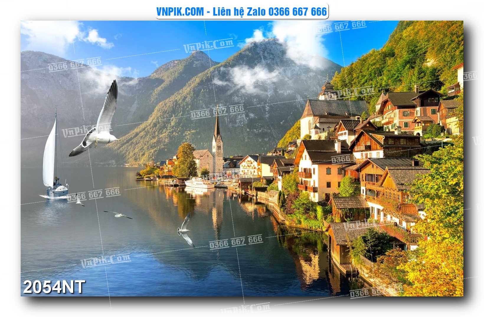 Tranh Trang Trí Phong Cảnh Nghệ Thuật Mã Số 2054NT