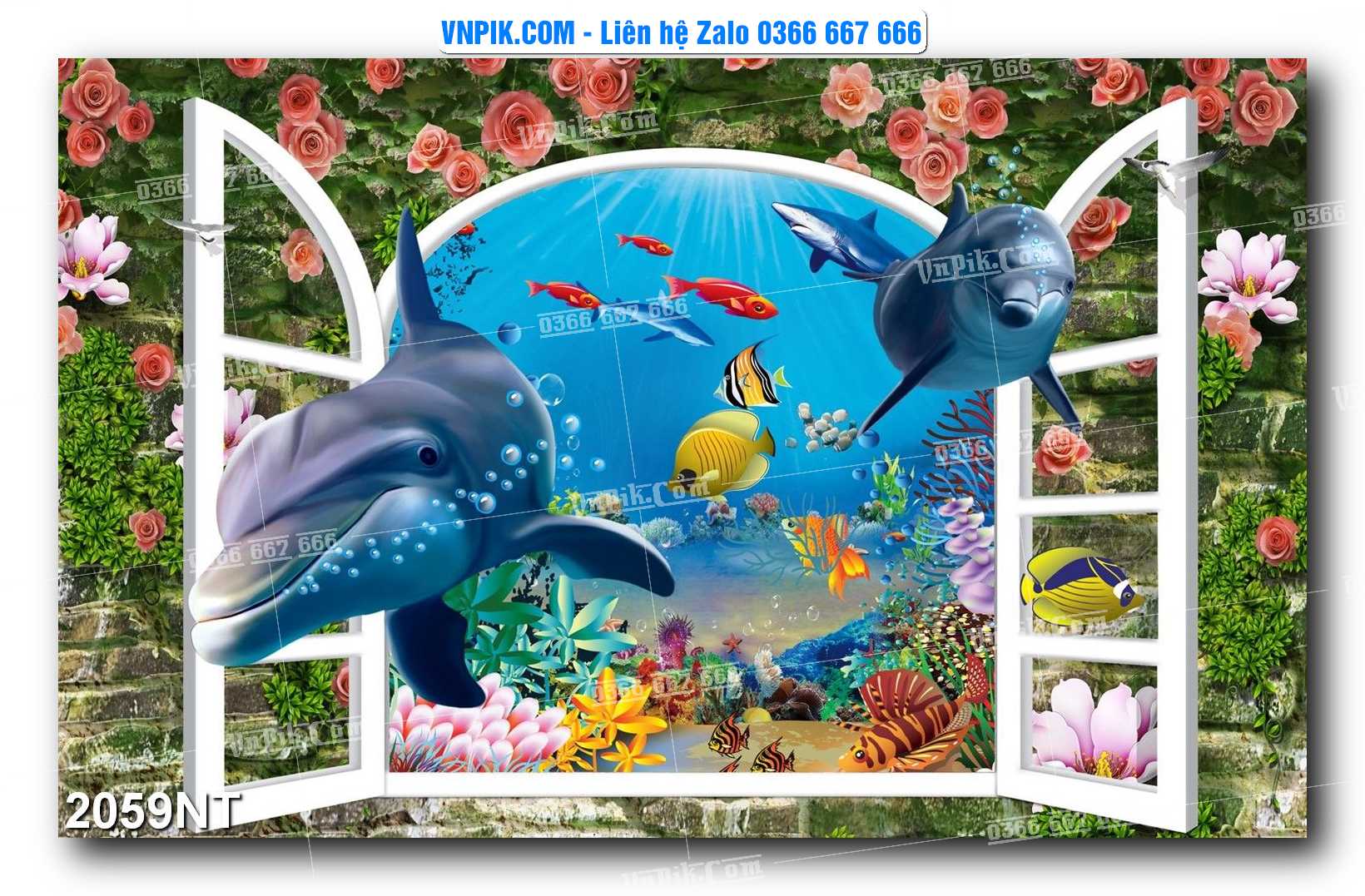 Tranh Trang Trí Phong Cảnh Nghệ Thuật Mã Số 2059NT