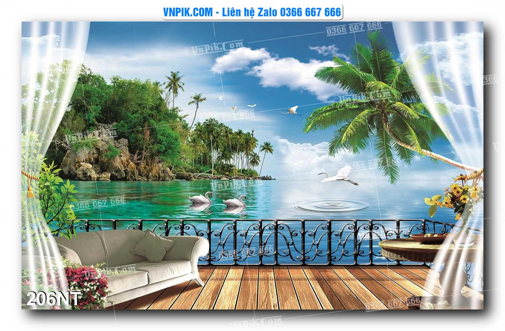 Tranh Trang Trí Phong Cảnh Nghệ Thuật Mã Số 206NT