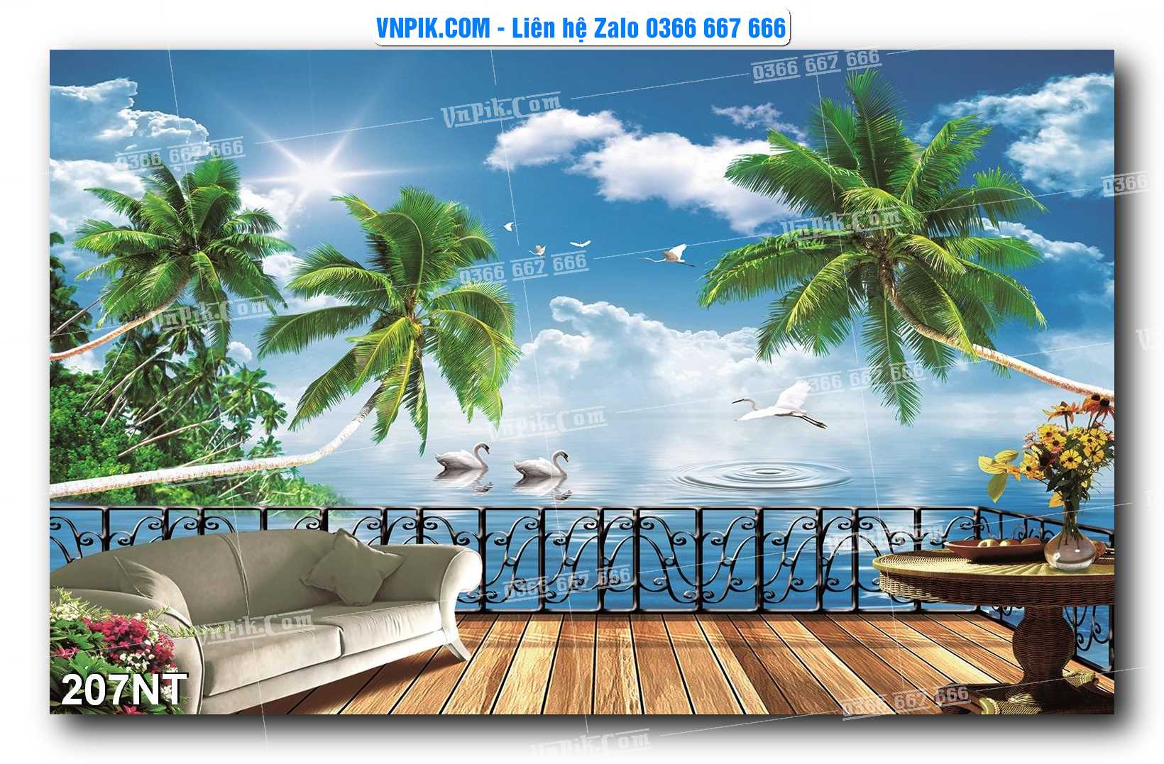 Tranh Trang Trí Phong Cảnh Nghệ Thuật Mã Số 207NT