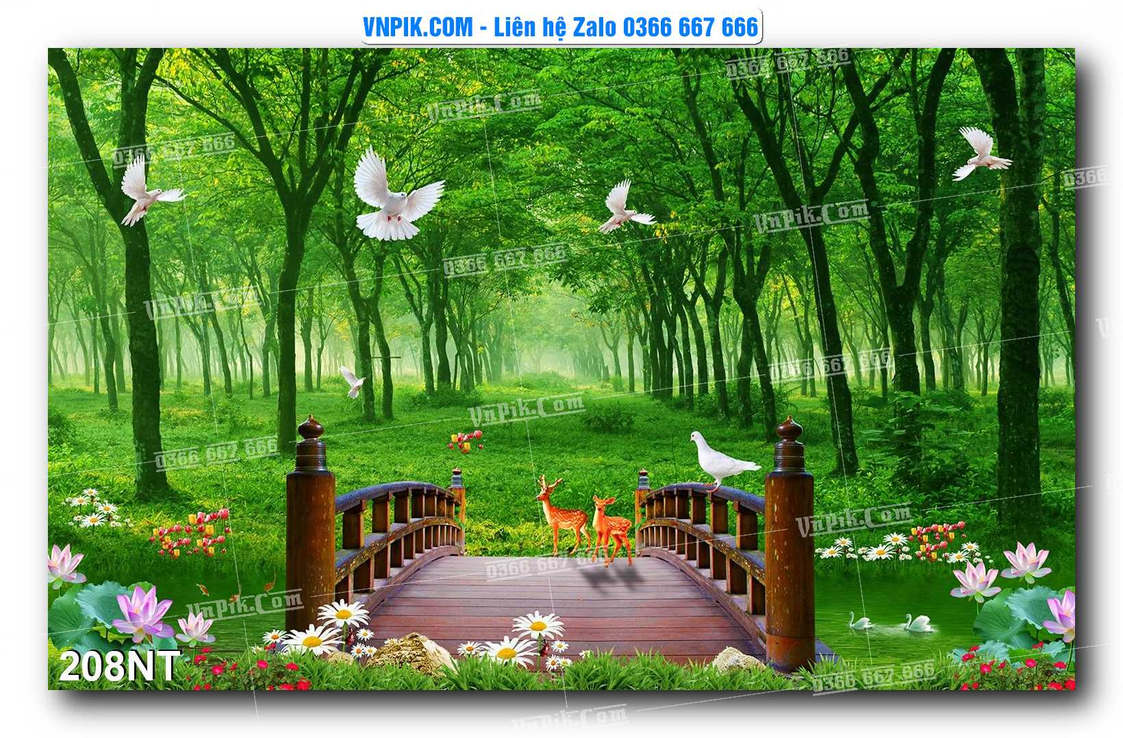 Tranh Trang Trí Phong Cảnh Nghệ Thuật Mã Số 208NT