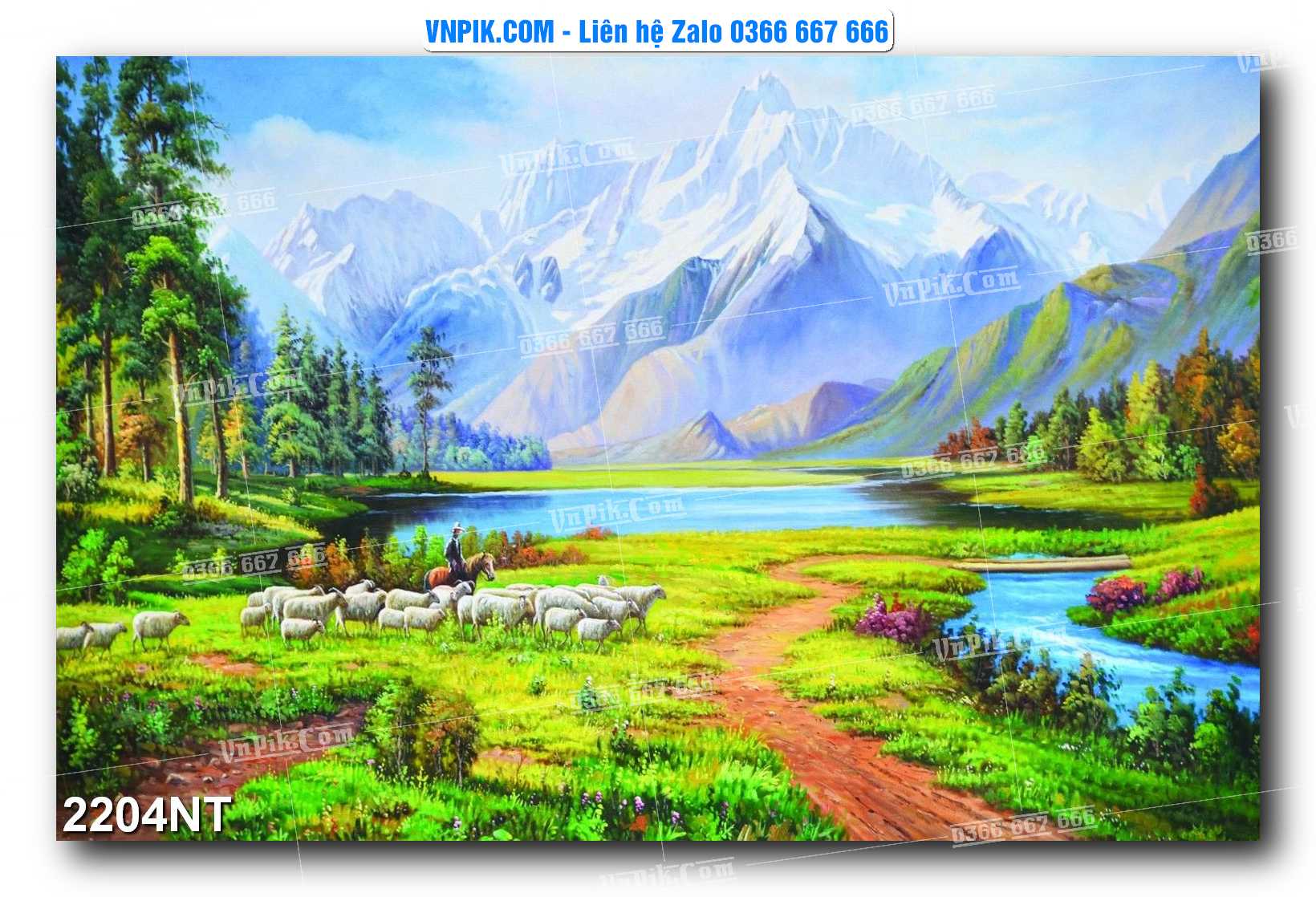 Tranh Trang Trí Phong Cảnh Nghệ Thuật Mã Số 2204NT