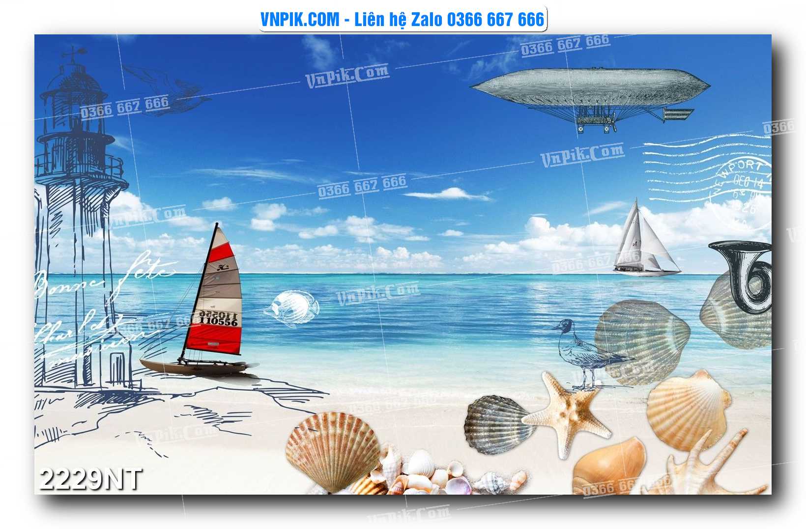 Tranh Trang Trí Phong Cảnh Nghệ Thuật Mã Số 2229NT