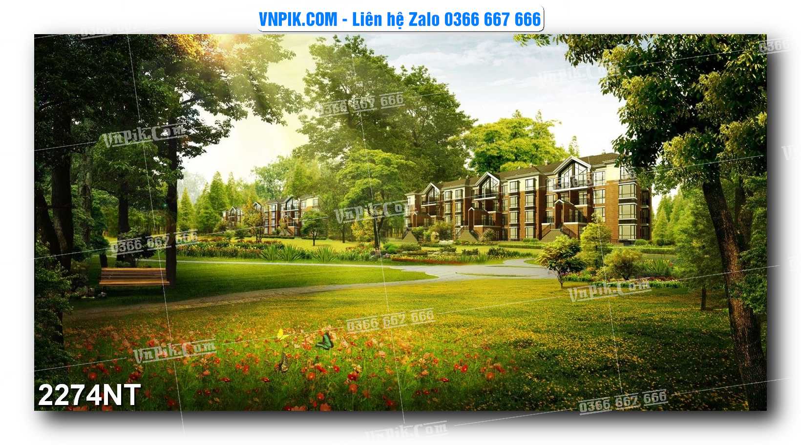 Tranh Trang Trí Phong Cảnh Nghệ Thuật Mã Số 2274NT
