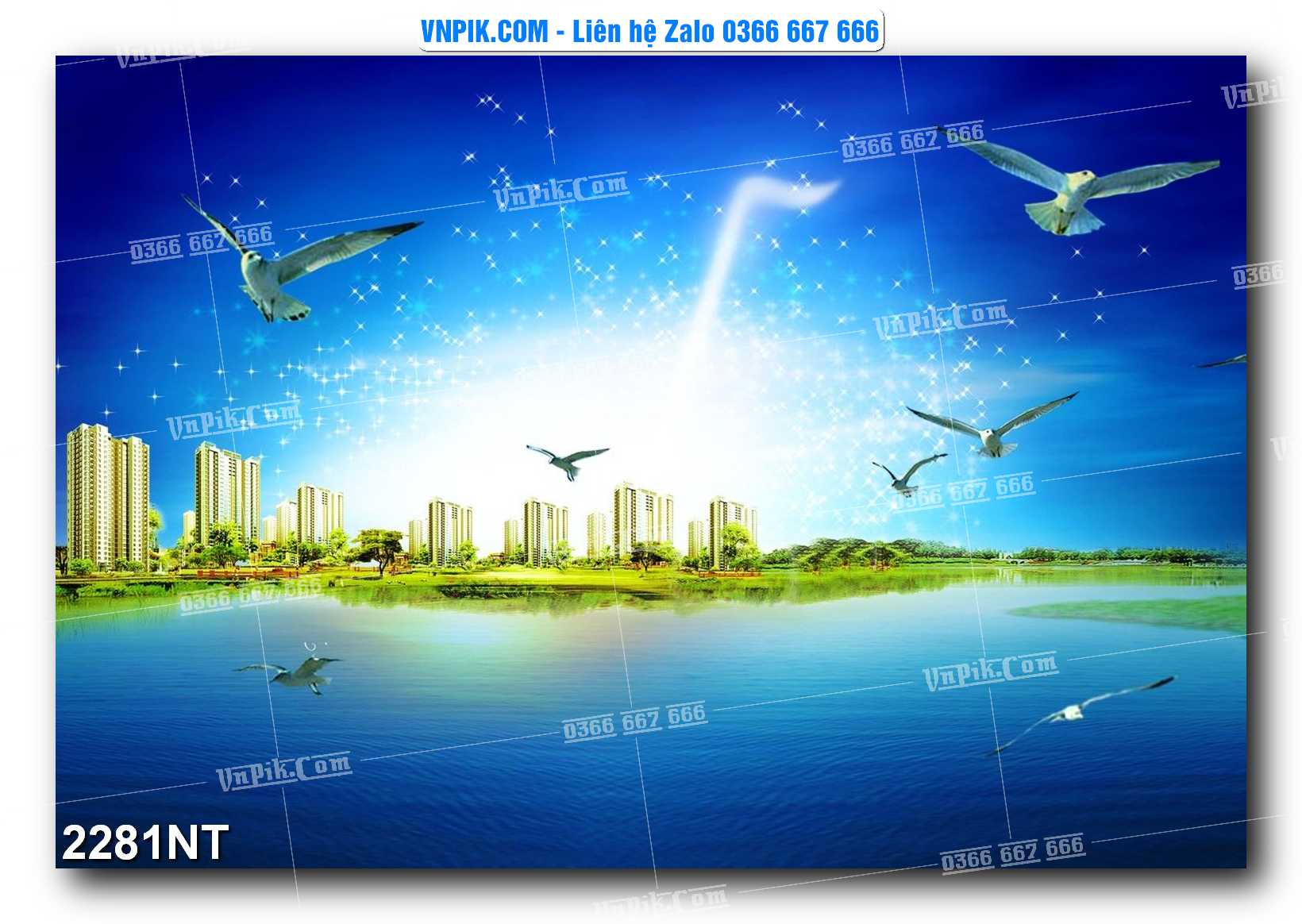 Tranh Trang Trí Phong Cảnh Nghệ Thuật Mã Số 2281NT