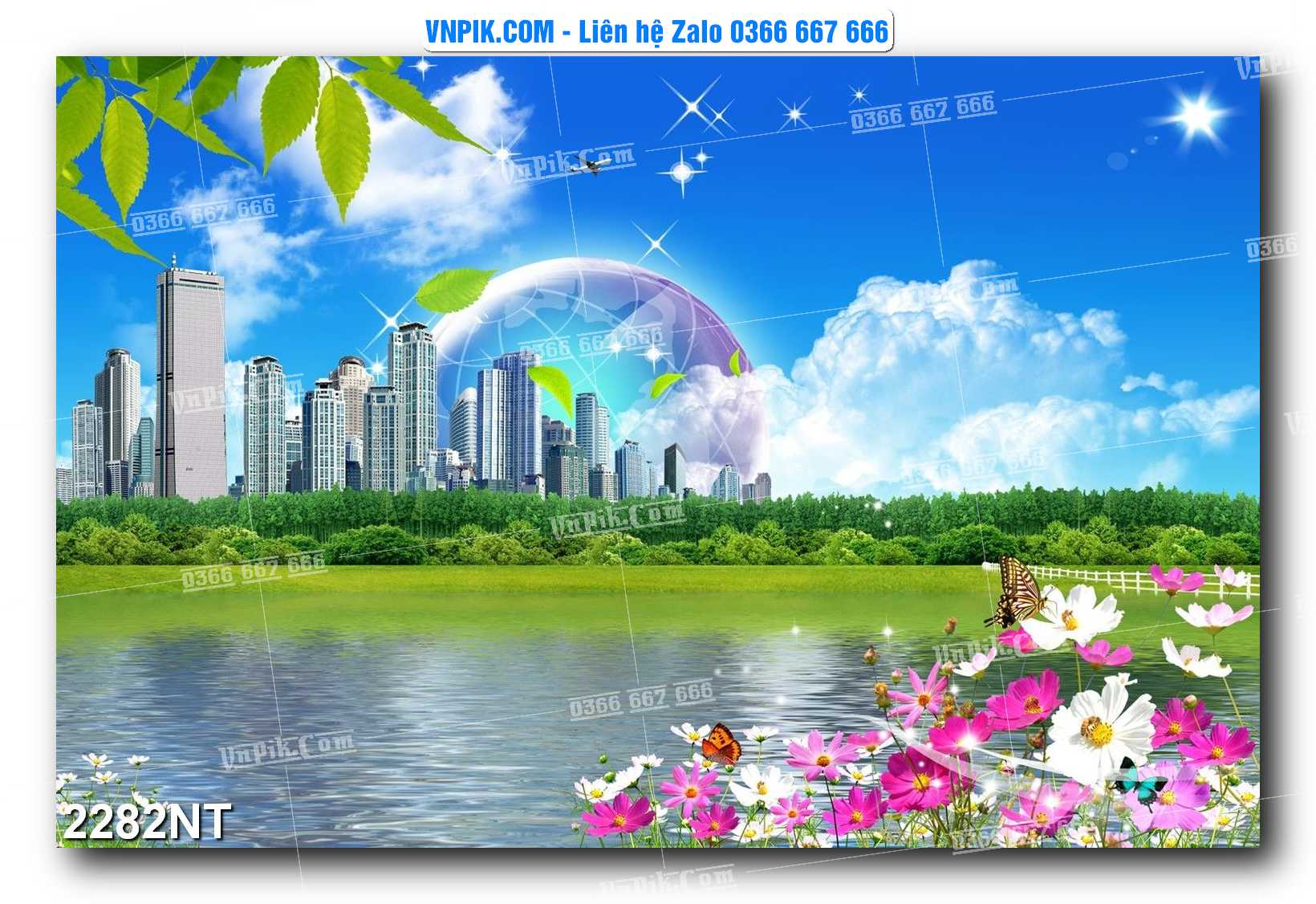 Tranh Trang Trí Phong Cảnh Nghệ Thuật Mã Số 2282NT