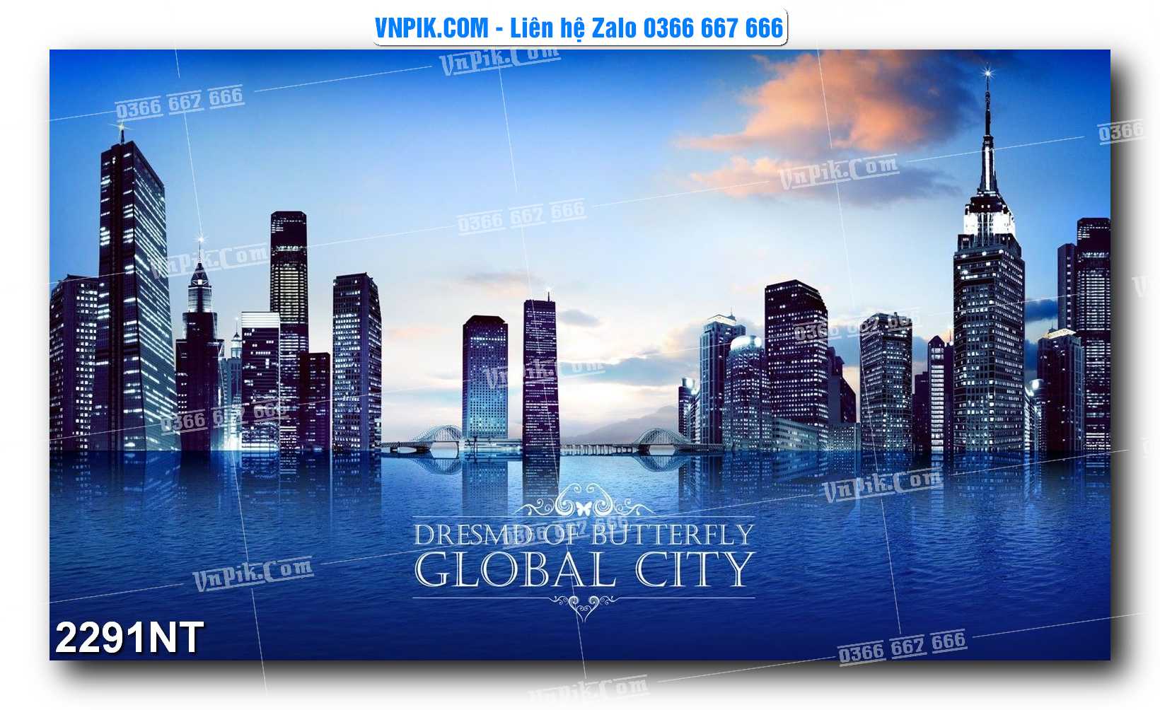 Tranh Trang Trí Phong Cảnh Nghệ Thuật Mã Số 2291NT