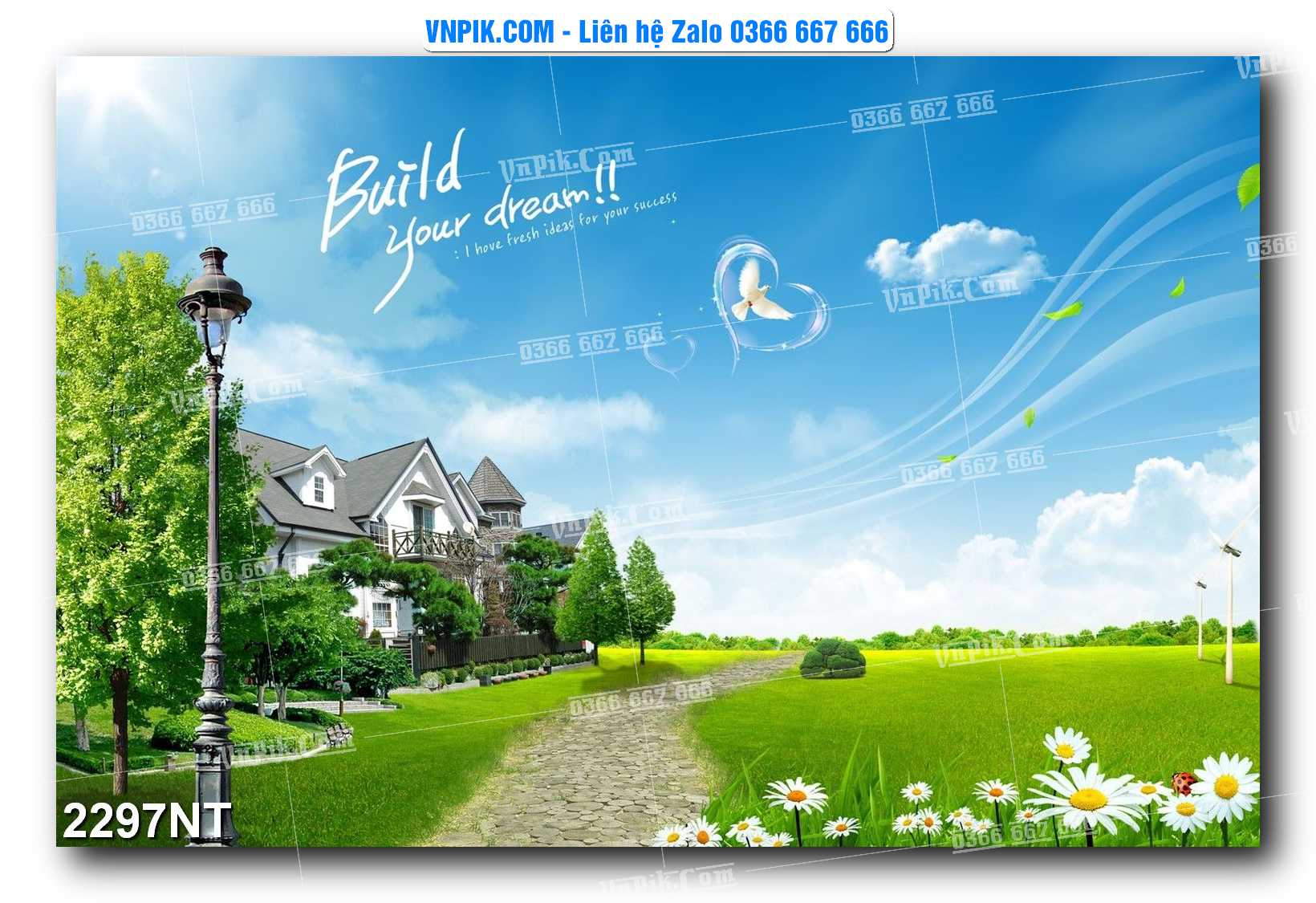 Tranh Trang Trí Phong Cảnh Nghệ Thuật Mã Số 2297NT
