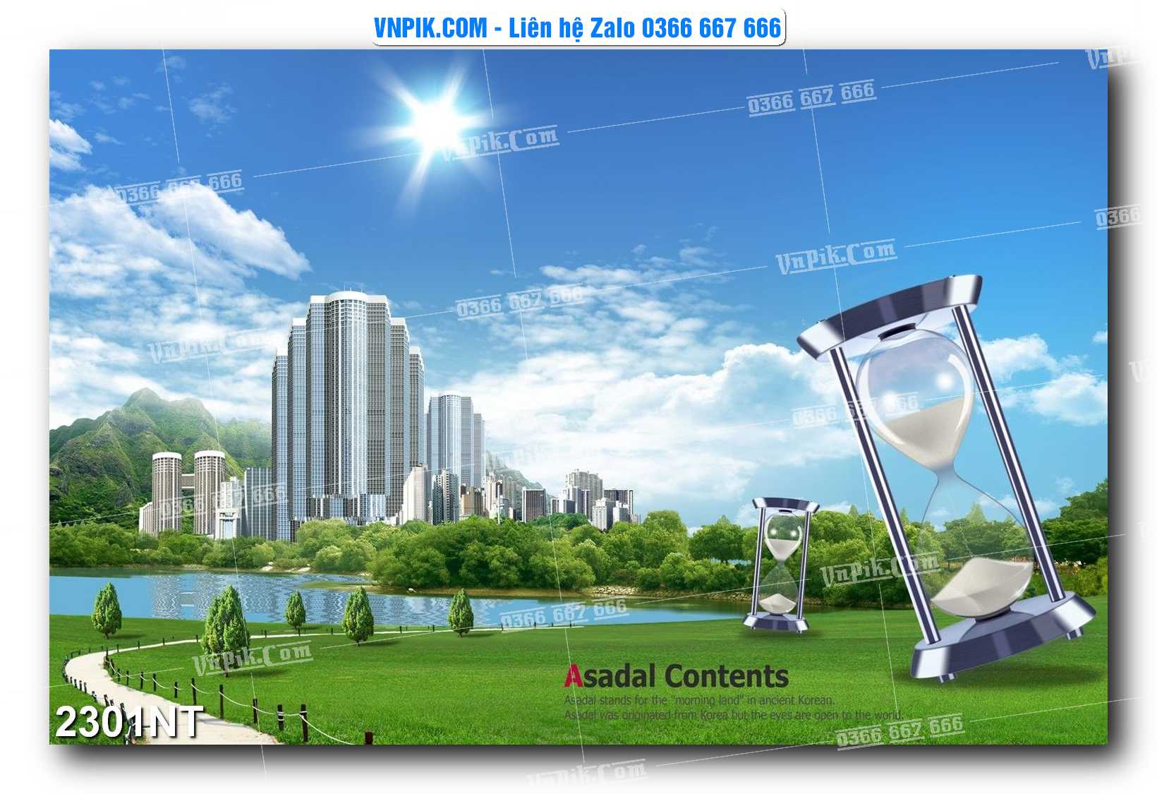 Tranh Trang Trí Phong Cảnh Nghệ Thuật Mã Số 2301NT