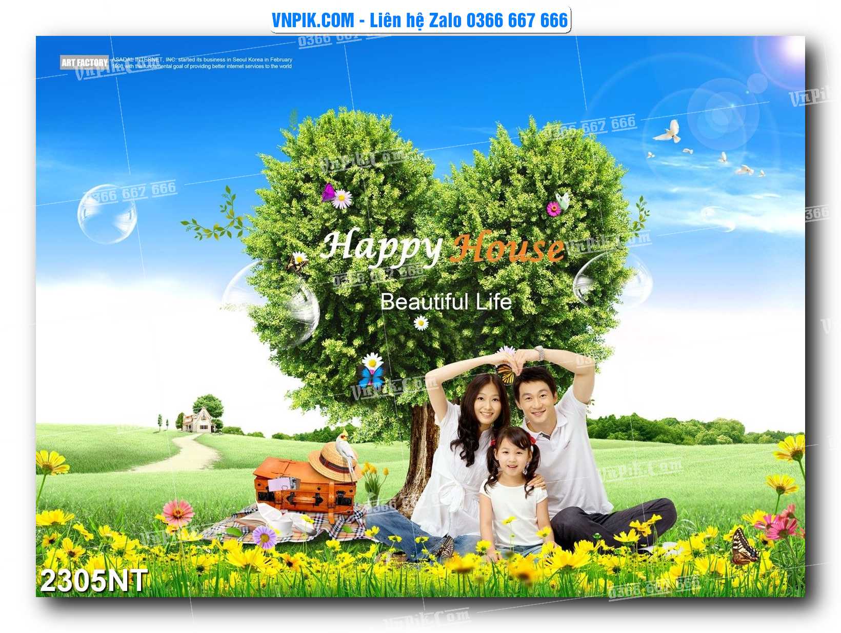 Tranh Trang Trí Phong Cảnh Nghệ Thuật Mã Số 2305NT