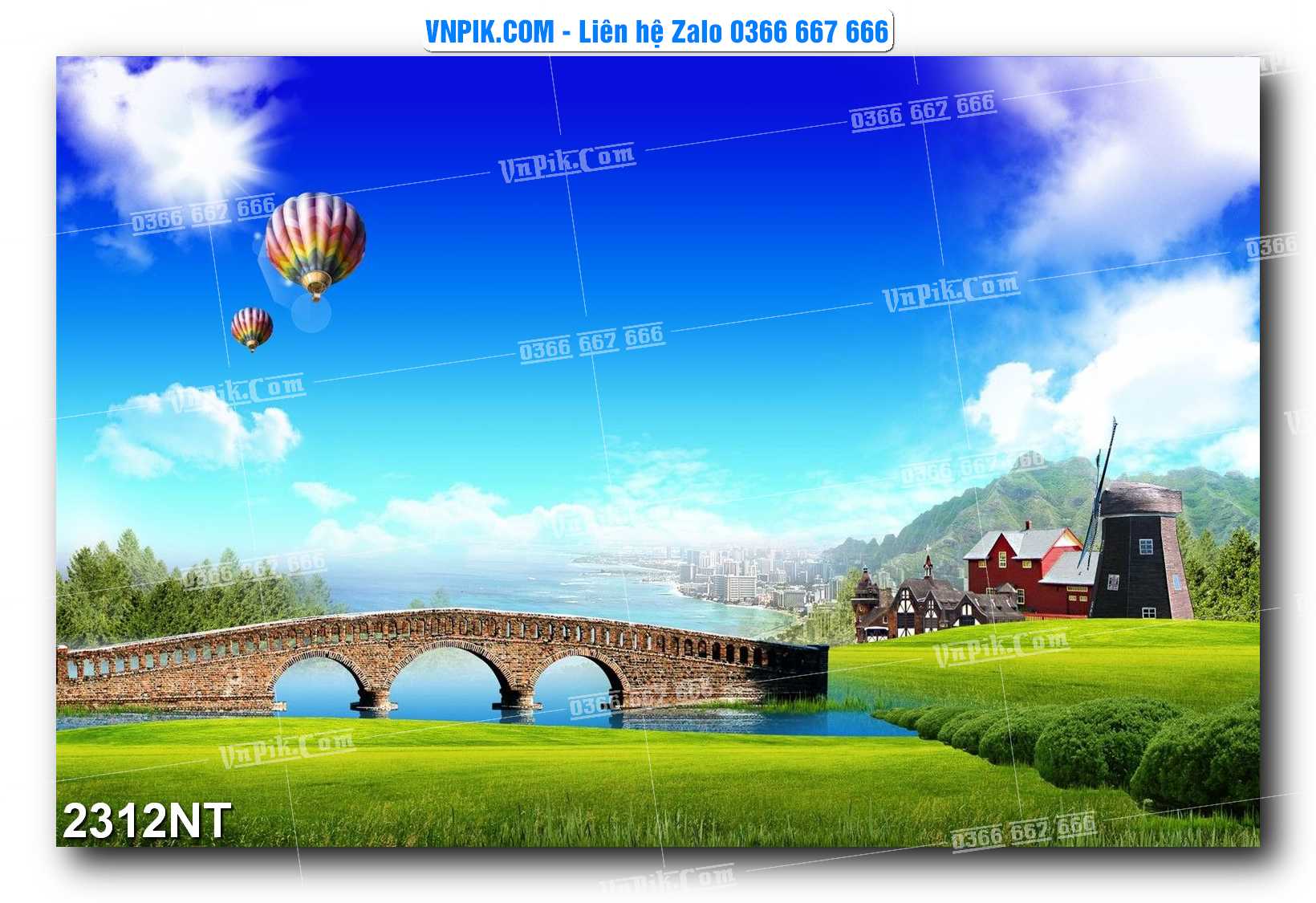 Tranh Trang Trí Phong Cảnh Nghệ Thuật Mã Số 2312NT
