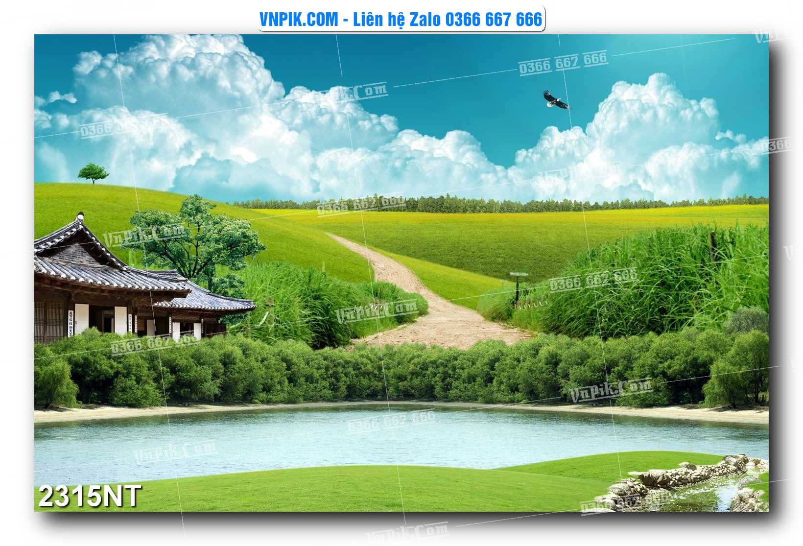 Tranh Trang Trí Phong Cảnh Nghệ Thuật Mã Số 2315NT