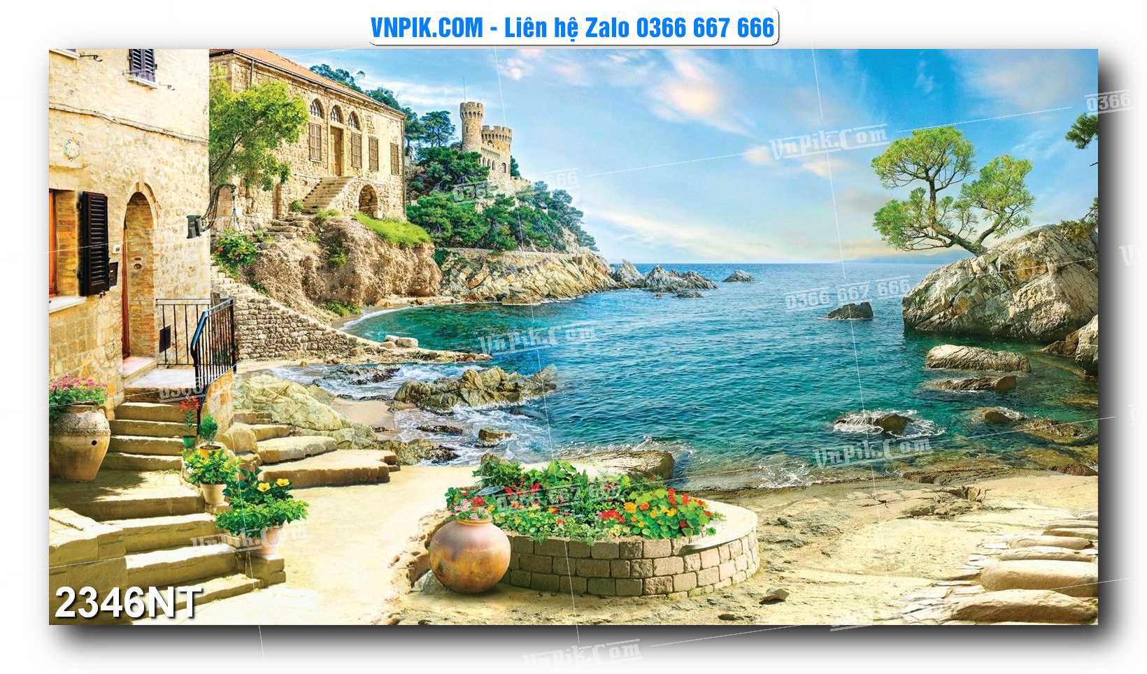 Tranh Trang Trí Phong Cảnh Nghệ Thuật Mã Số 2346NT