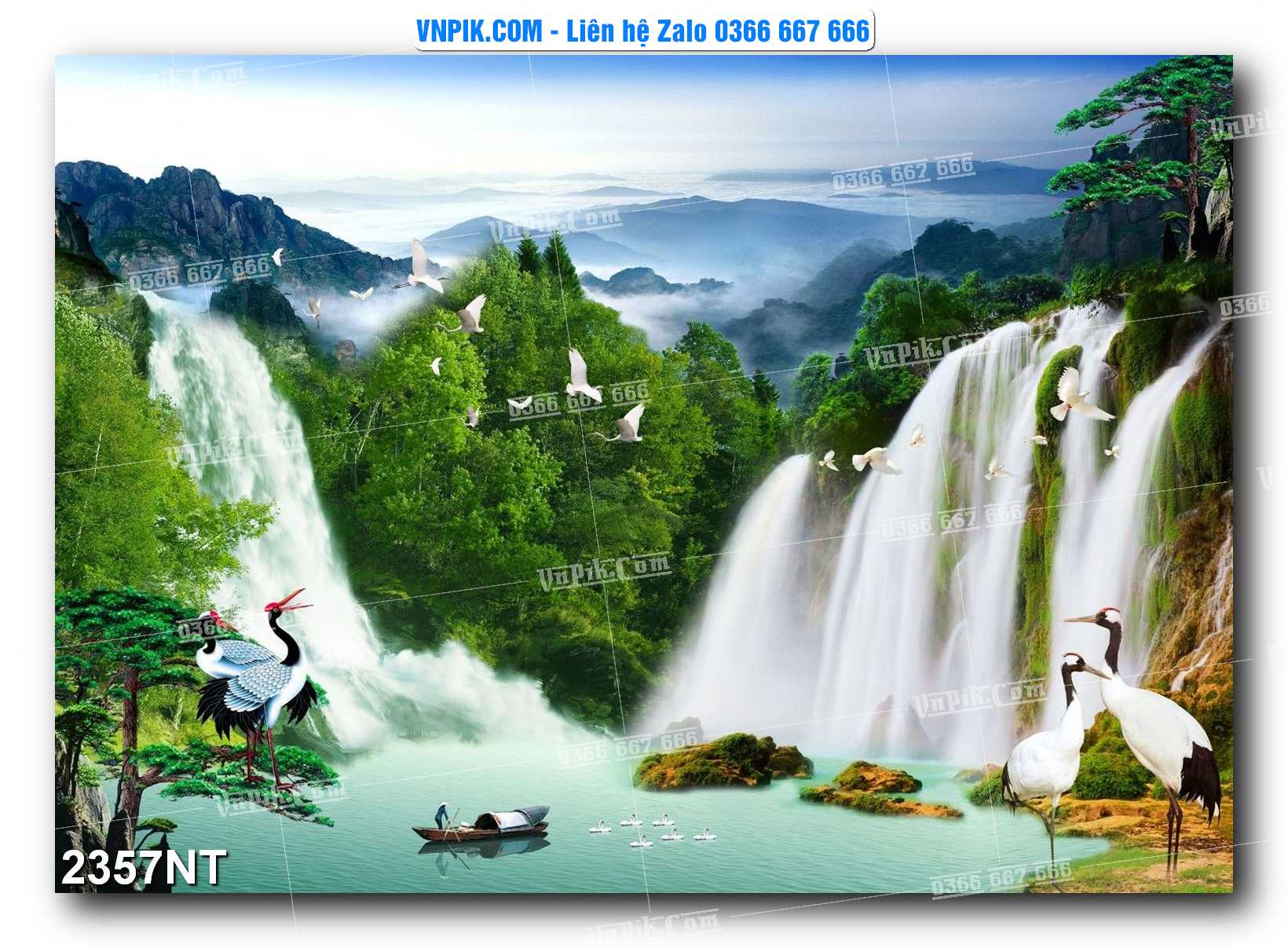 Tranh Trang Trí Phong Cảnh Nghệ Thuật Mã Số 2357NT
