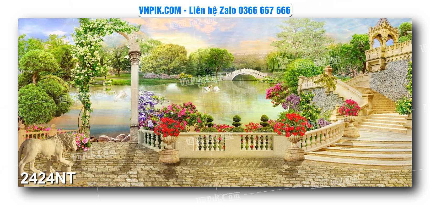 Tranh Trang Trí Phong Cảnh Nghệ Thuật Mã Số 2424NT