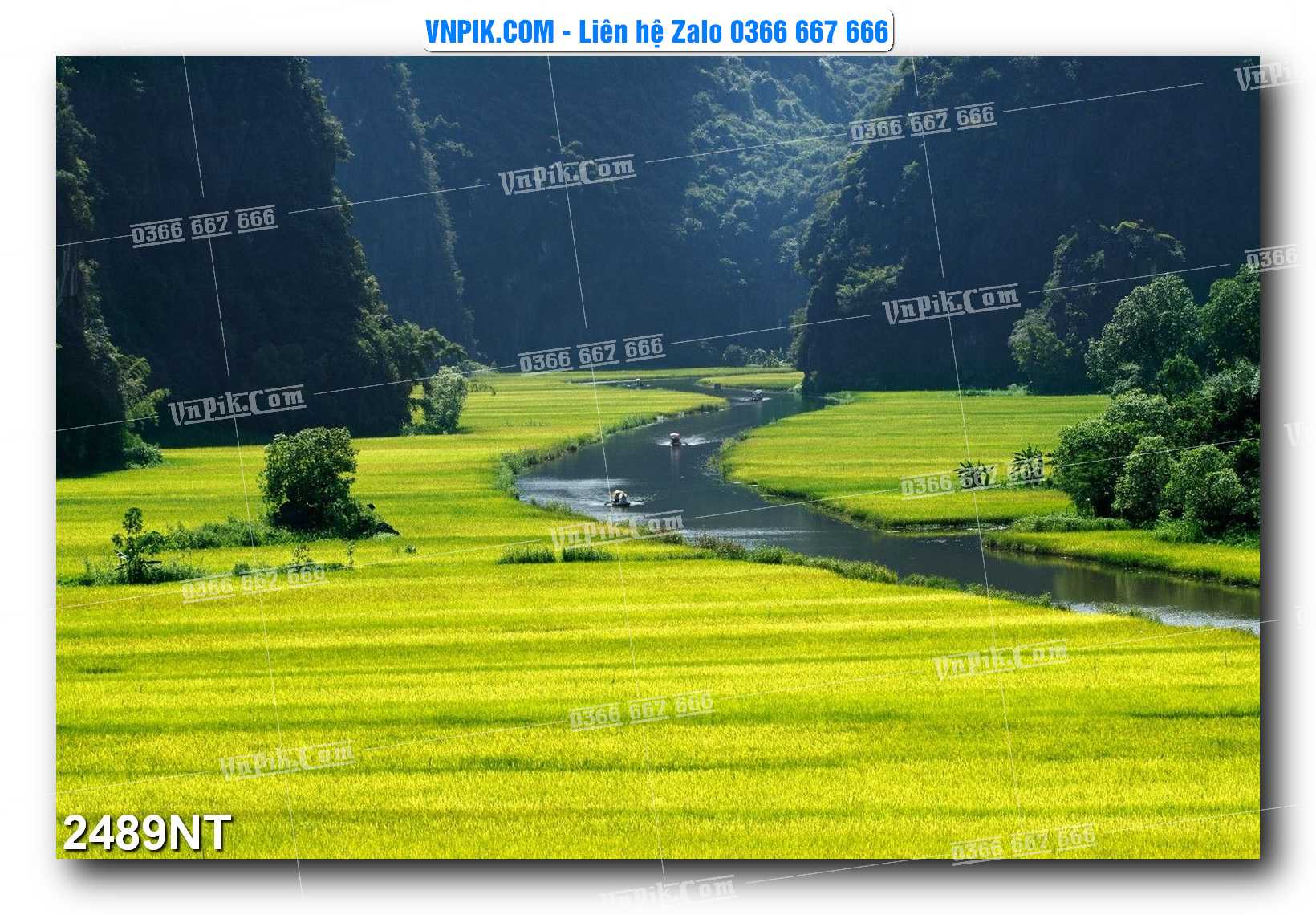 Tranh Trang Trí Phong Cảnh Nghệ Thuật Mã Số 2489NT