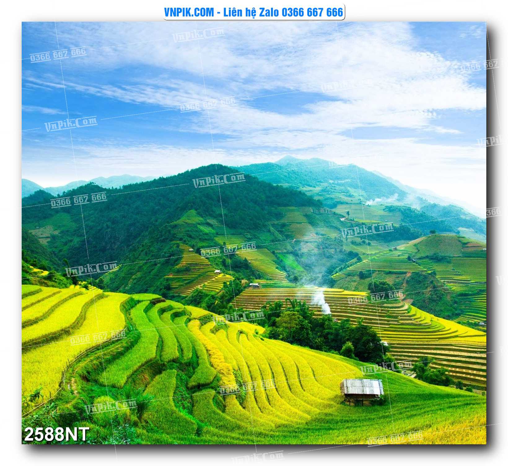 Tranh Trang Trí Phong Cảnh Nghệ Thuật Mã Số 2588NT