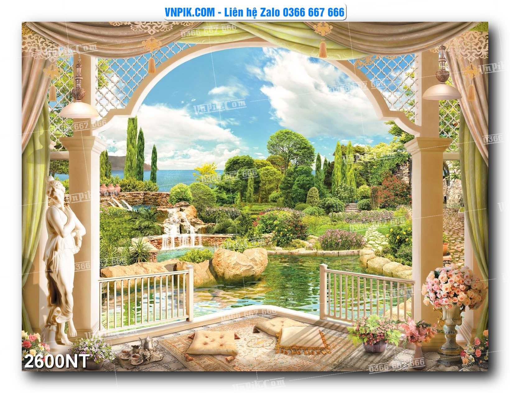 Tranh Trang Trí Phong Cảnh Nghệ Thuật Mã Số 2600NT