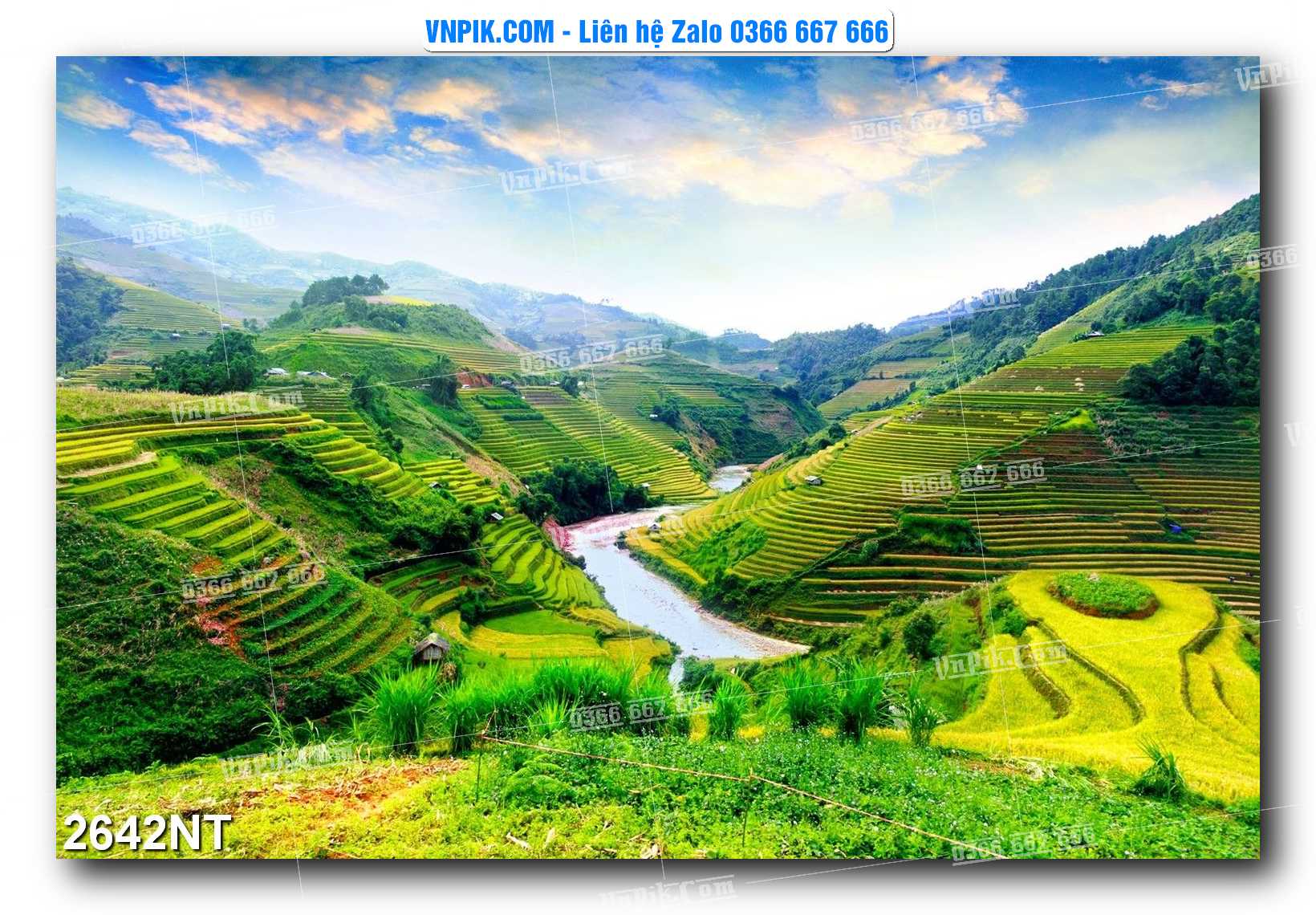 Tranh Trang Trí Phong Cảnh Nghệ Thuật Mã Số 2642NT