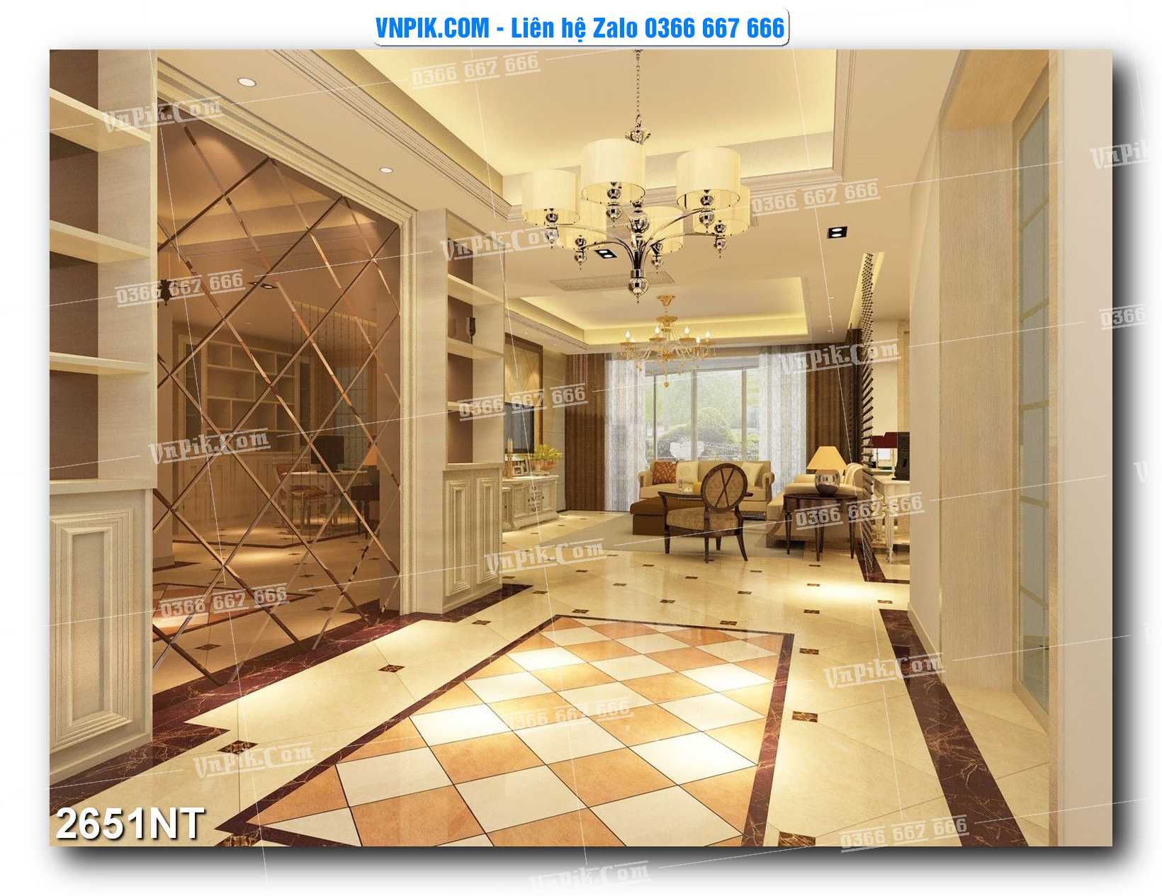 Tranh Trang Trí Phong Cảnh Nghệ Thuật Mã Số 2651NT