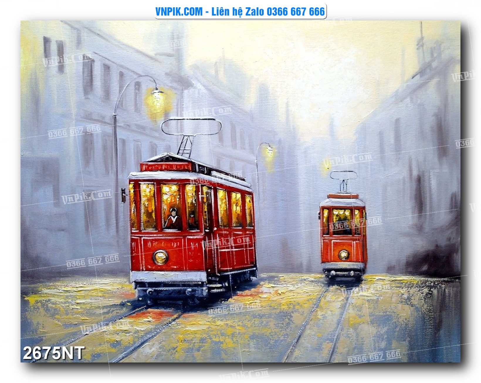 Tranh Trang Trí Phong Cảnh Nghệ Thuật Mã Số 2675NT