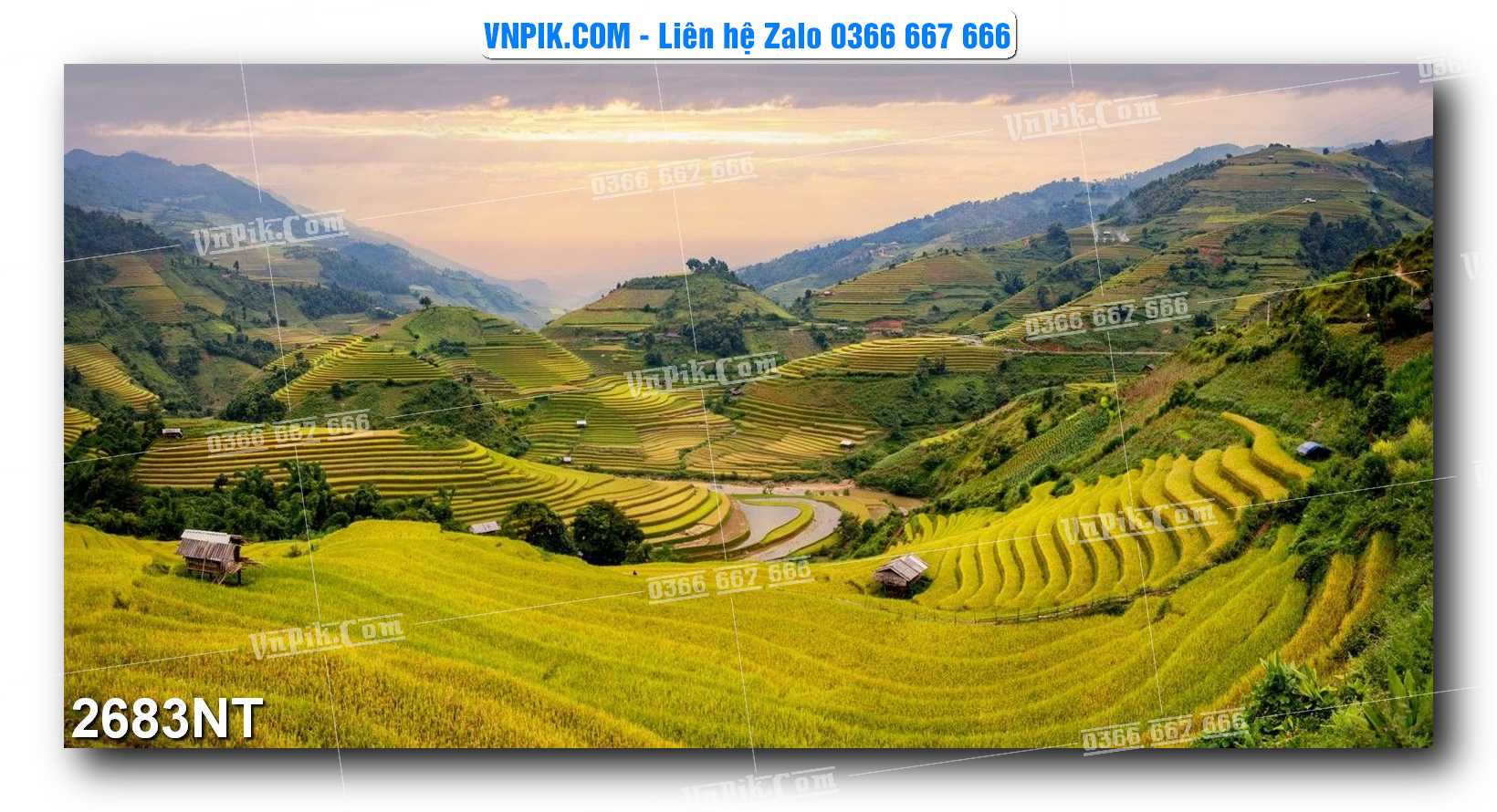 Tranh Trang Trí Phong Cảnh Nghệ Thuật Mã Số 2683NT