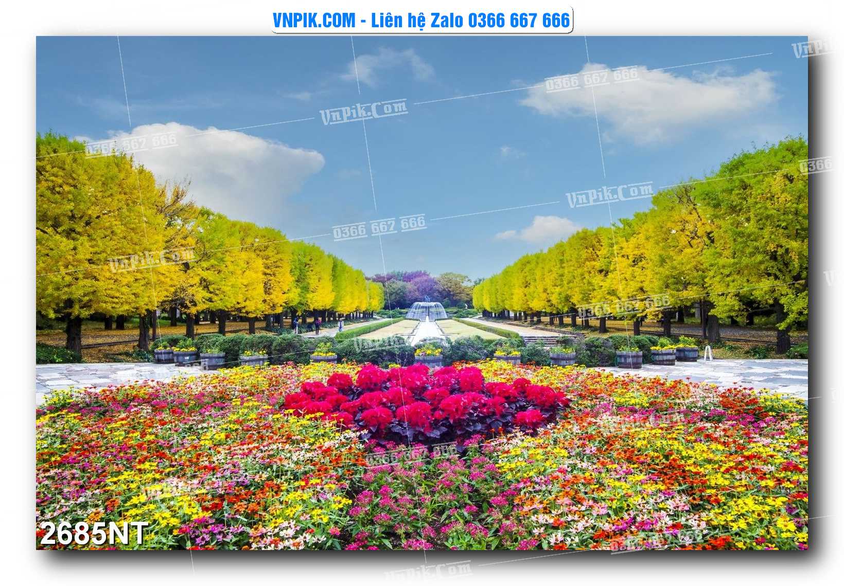 Tranh Trang Trí Phong Cảnh Nghệ Thuật Mã Số 2685NT