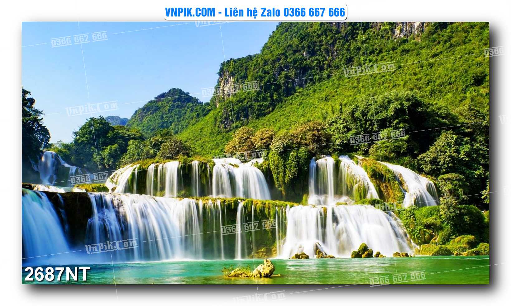 Tranh Trang Trí Phong Cảnh Nghệ Thuật Mã Số 2687NT