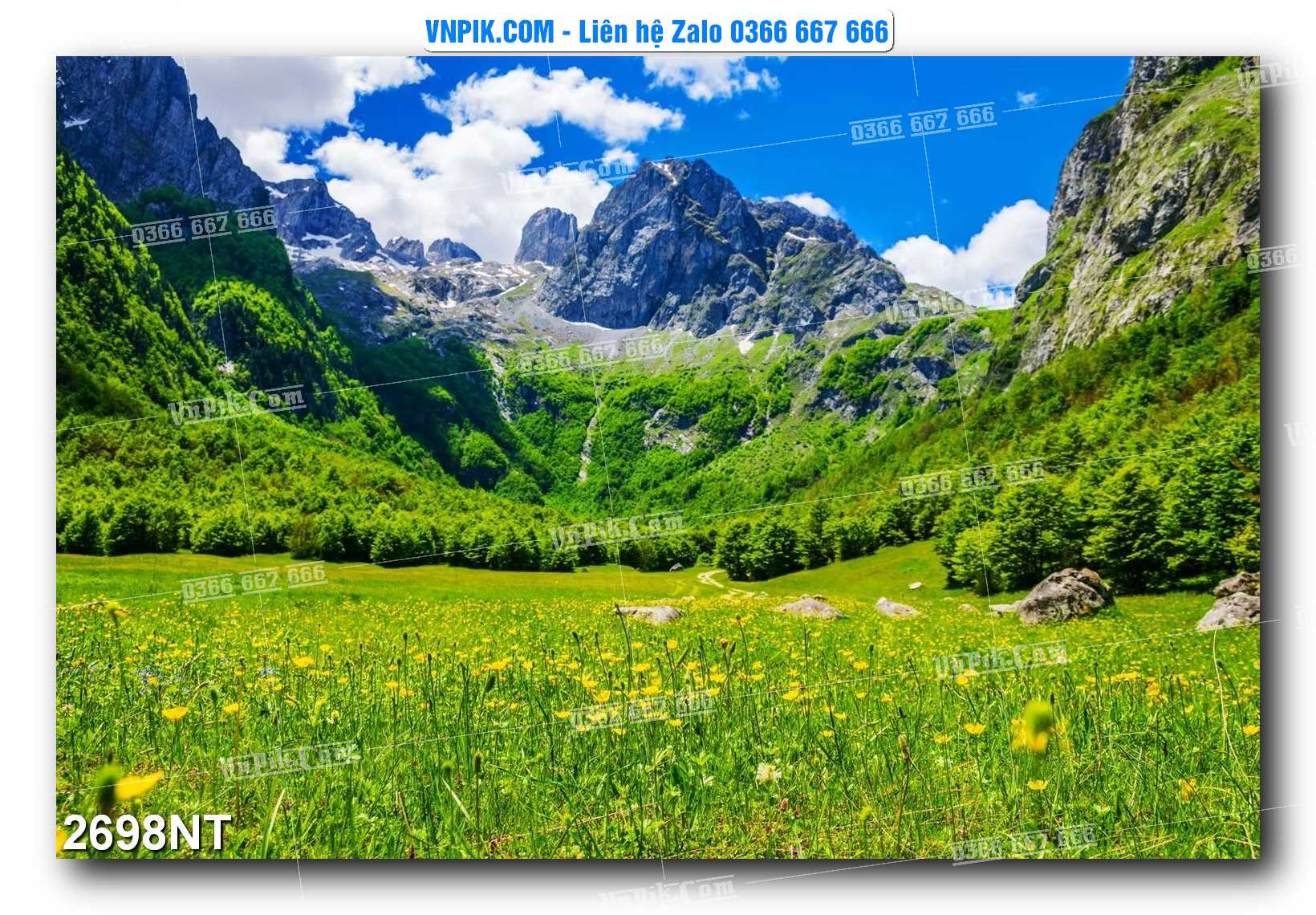 Tranh Trang Trí Phong Cảnh Nghệ Thuật Mã Số 2698NT
