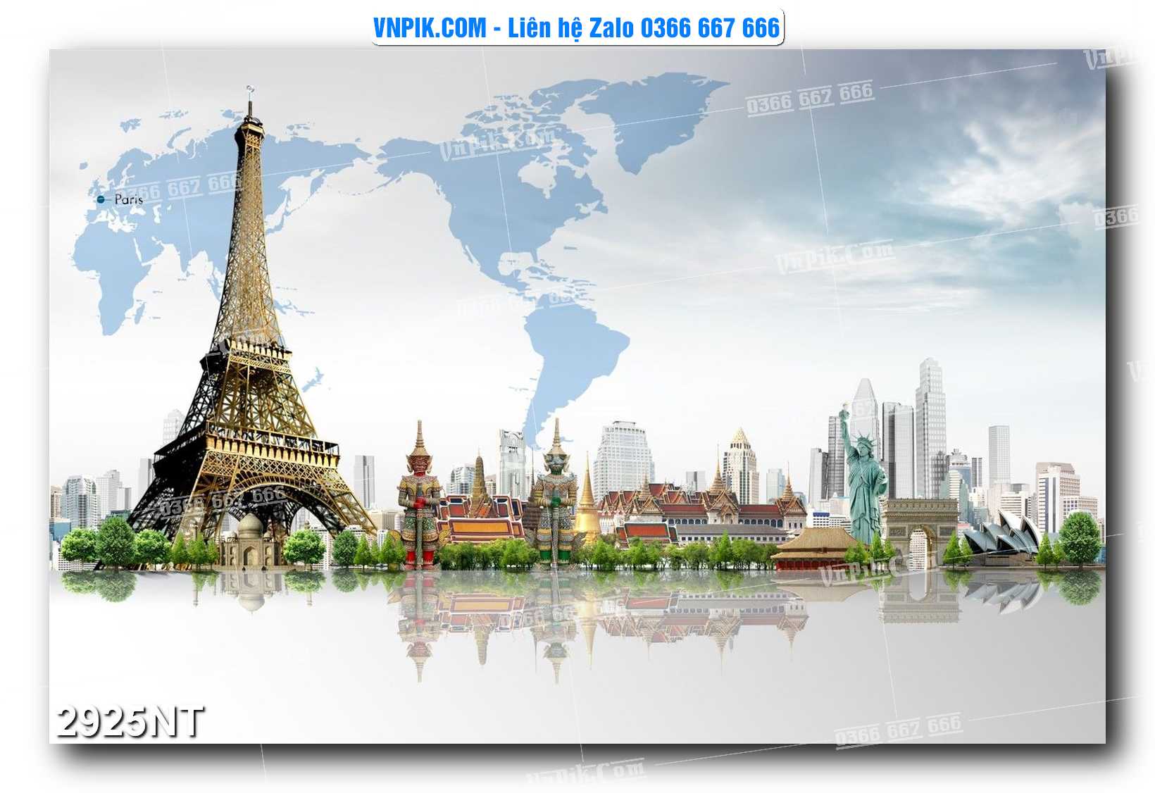 Tranh Trang Trí Phong Cảnh Nghệ Thuật Mã Số 2925NT