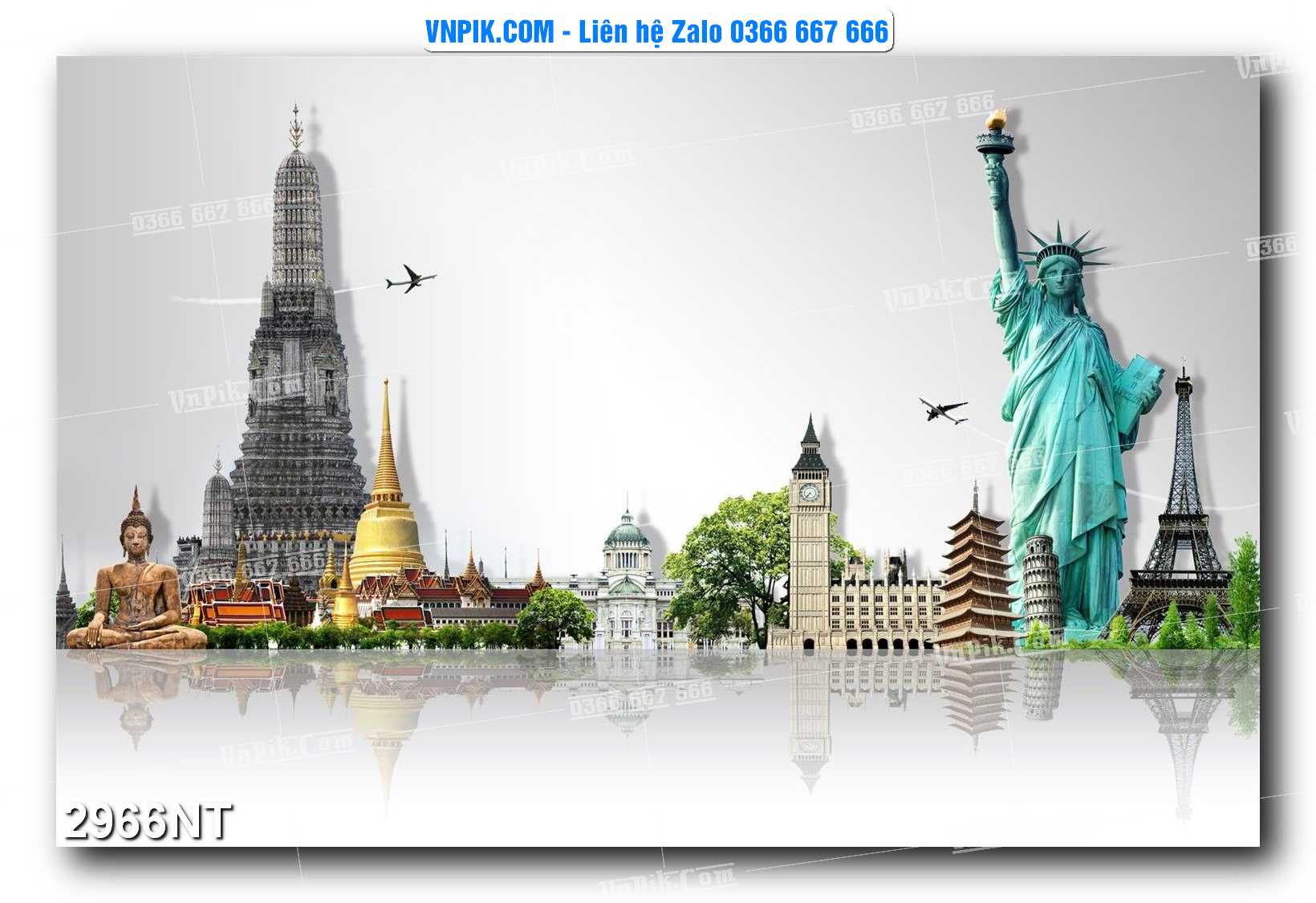 Tranh Trang Trí Phong Cảnh Nghệ Thuật Mã Số 2966NT