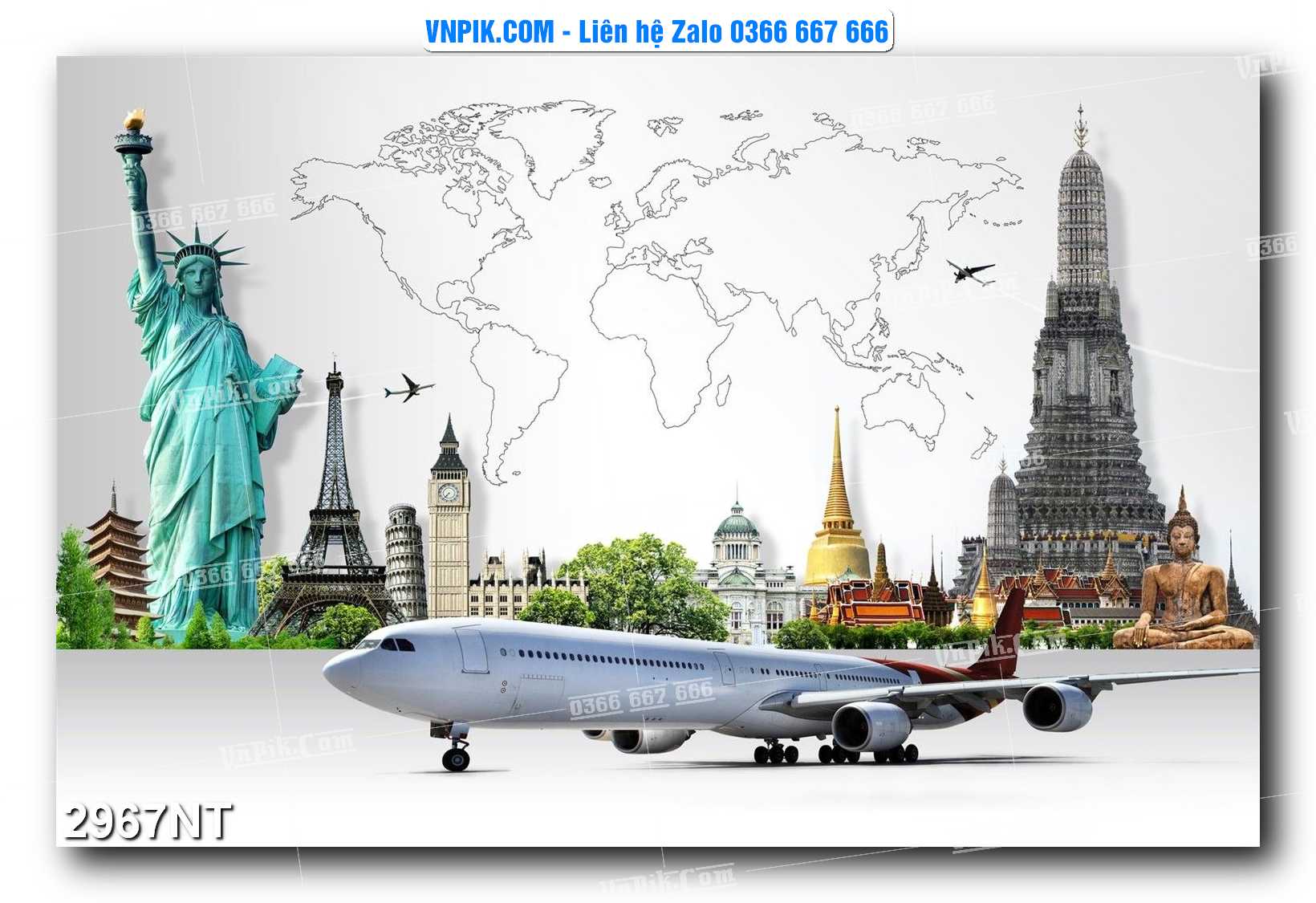 Tranh Trang Trí Phong Cảnh Nghệ Thuật Mã Số 2967NT