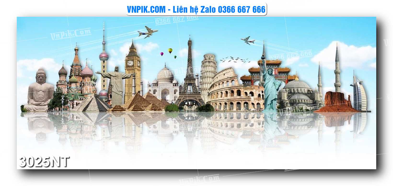Tranh Trang Trí Phong Cảnh Nghệ Thuật Mã Số 3025NT