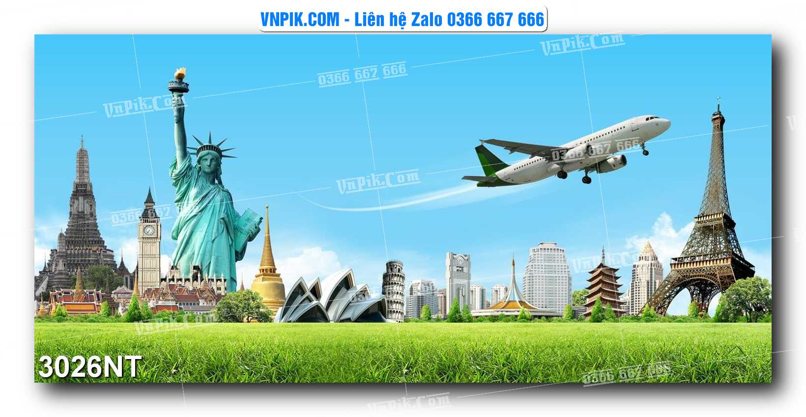 Tranh Trang Trí Phong Cảnh Nghệ Thuật Mã Số 3026NT
