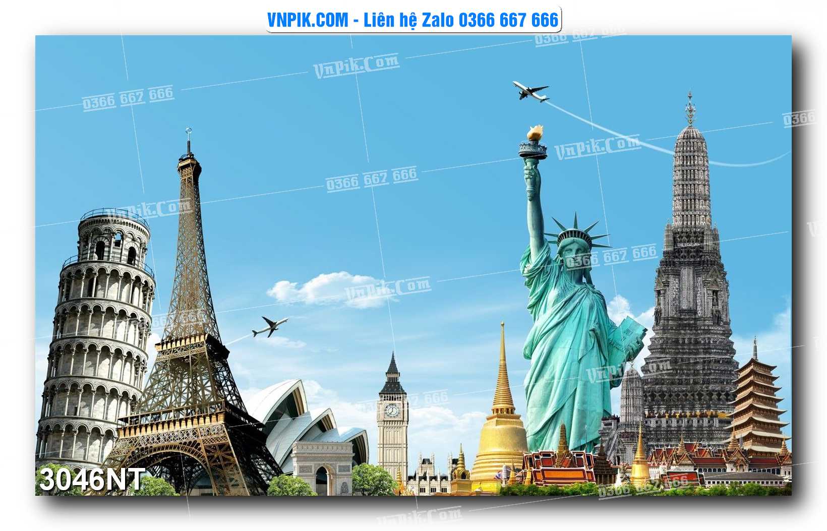 Tranh Trang Trí Phong Cảnh Nghệ Thuật Mã Số 3046NT