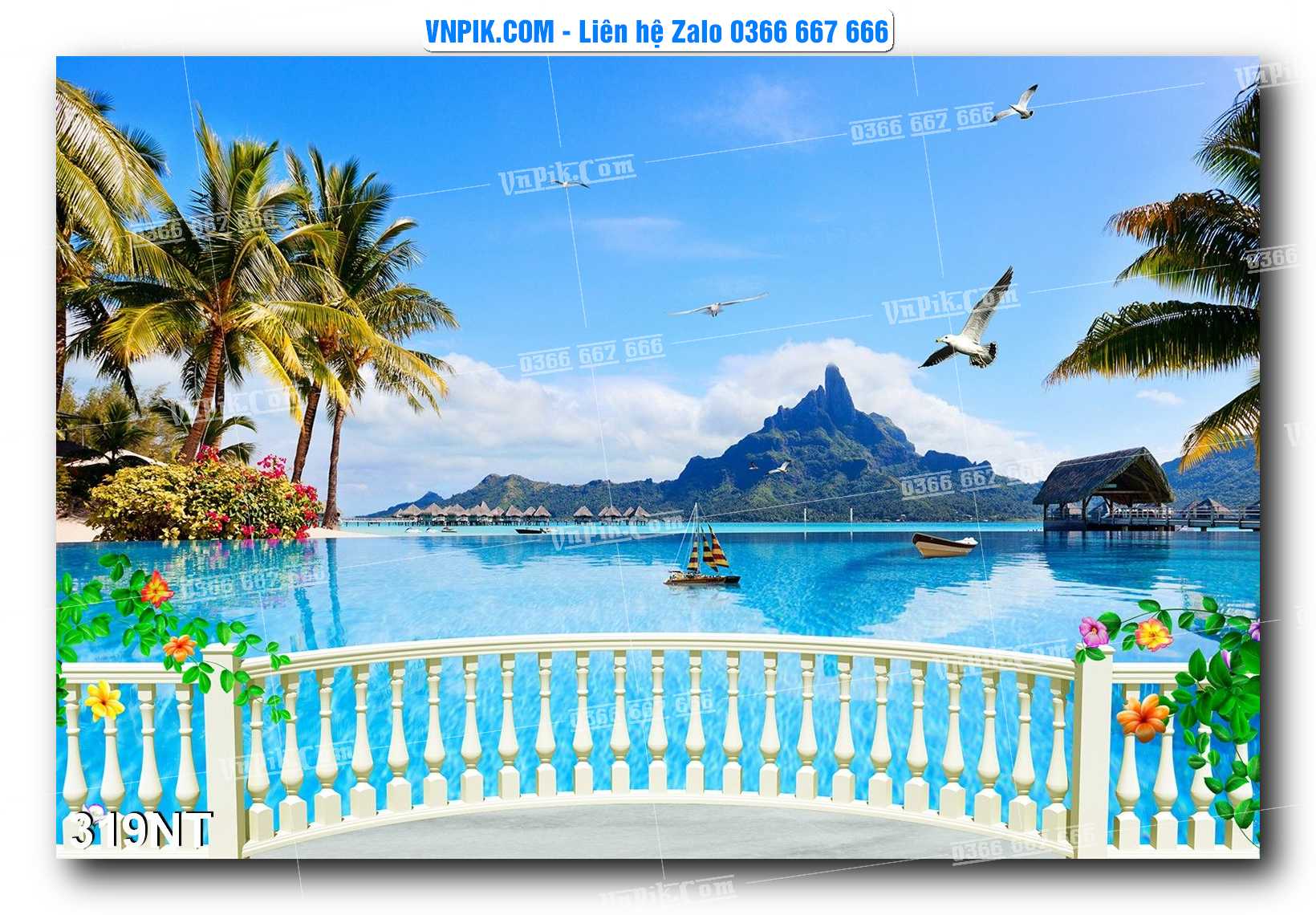 Tranh Trang Trí Phong Cảnh Nghệ Thuật Mã Số 319NT
