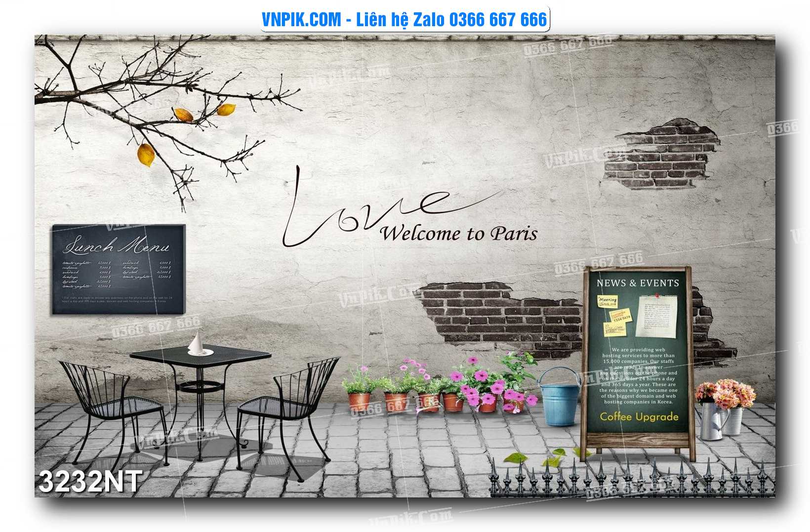 Tranh Trang Trí Phong Cảnh Nghệ Thuật Mã Số 3232NT