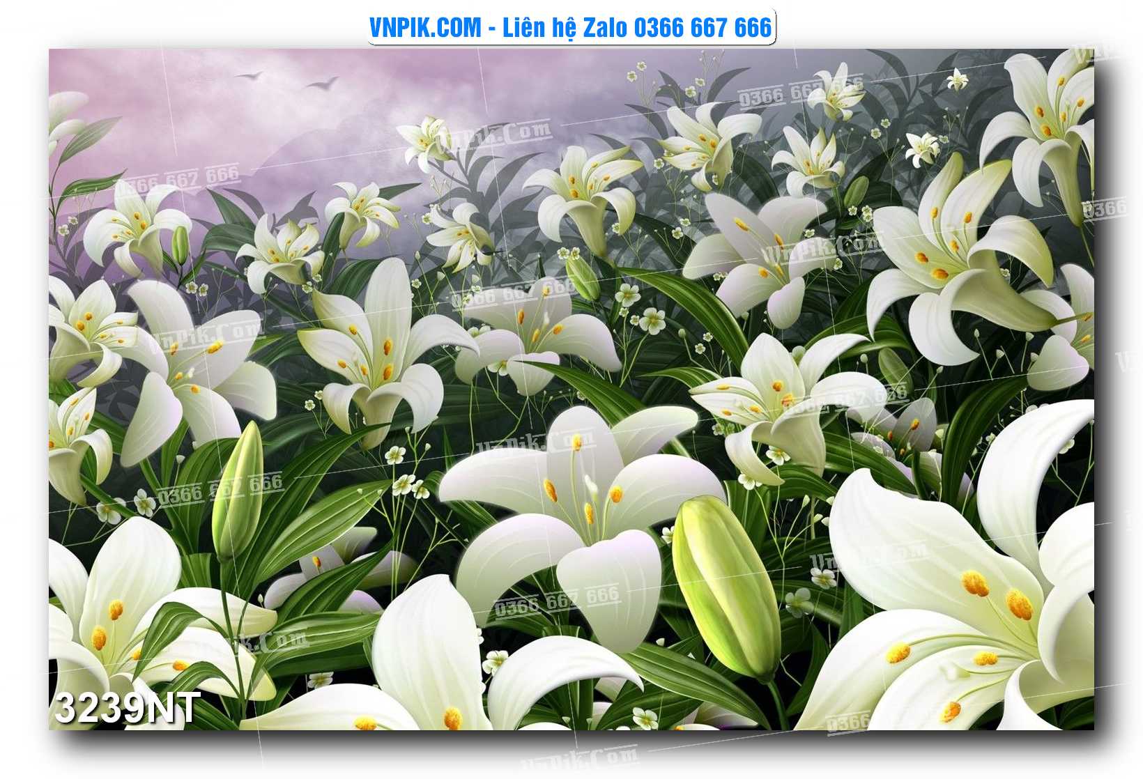 Tranh Trang Trí Phong Cảnh Nghệ Thuật Mã Số 3239NT