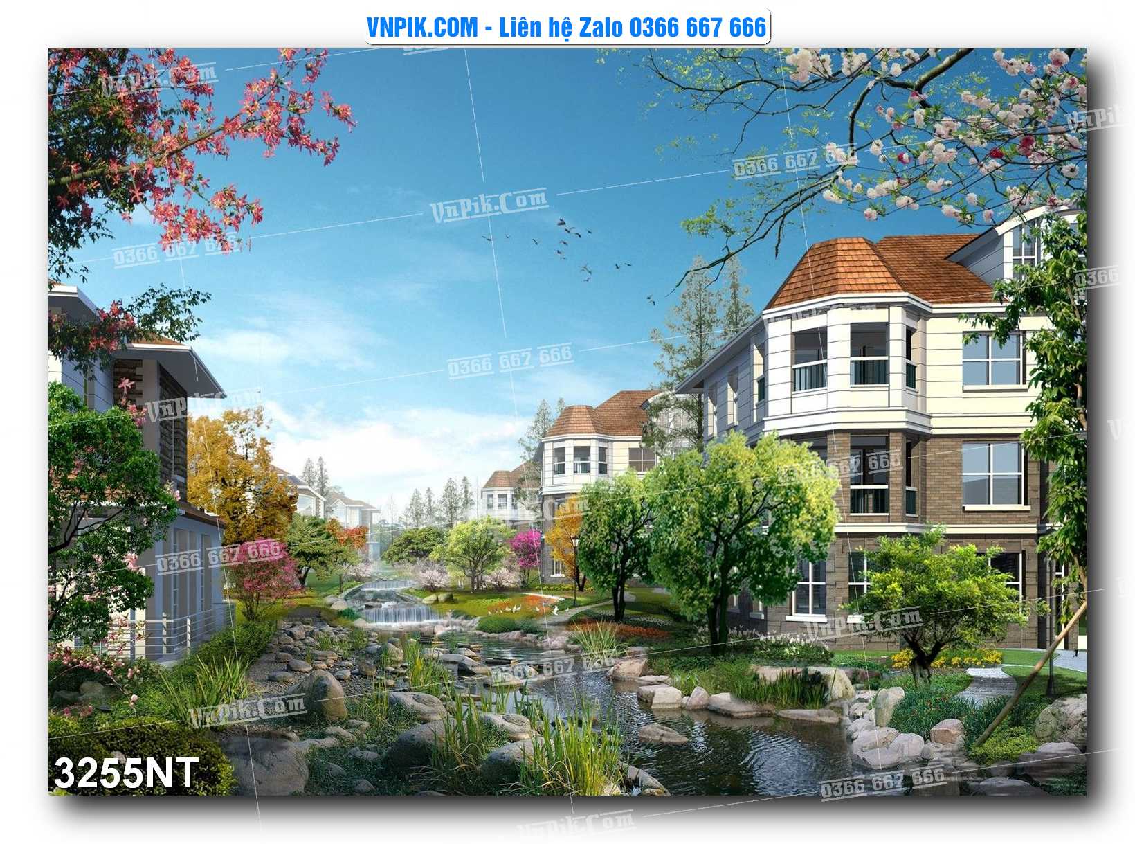 Tranh Trang Trí Phong Cảnh Nghệ Thuật Mã Số 3255NT