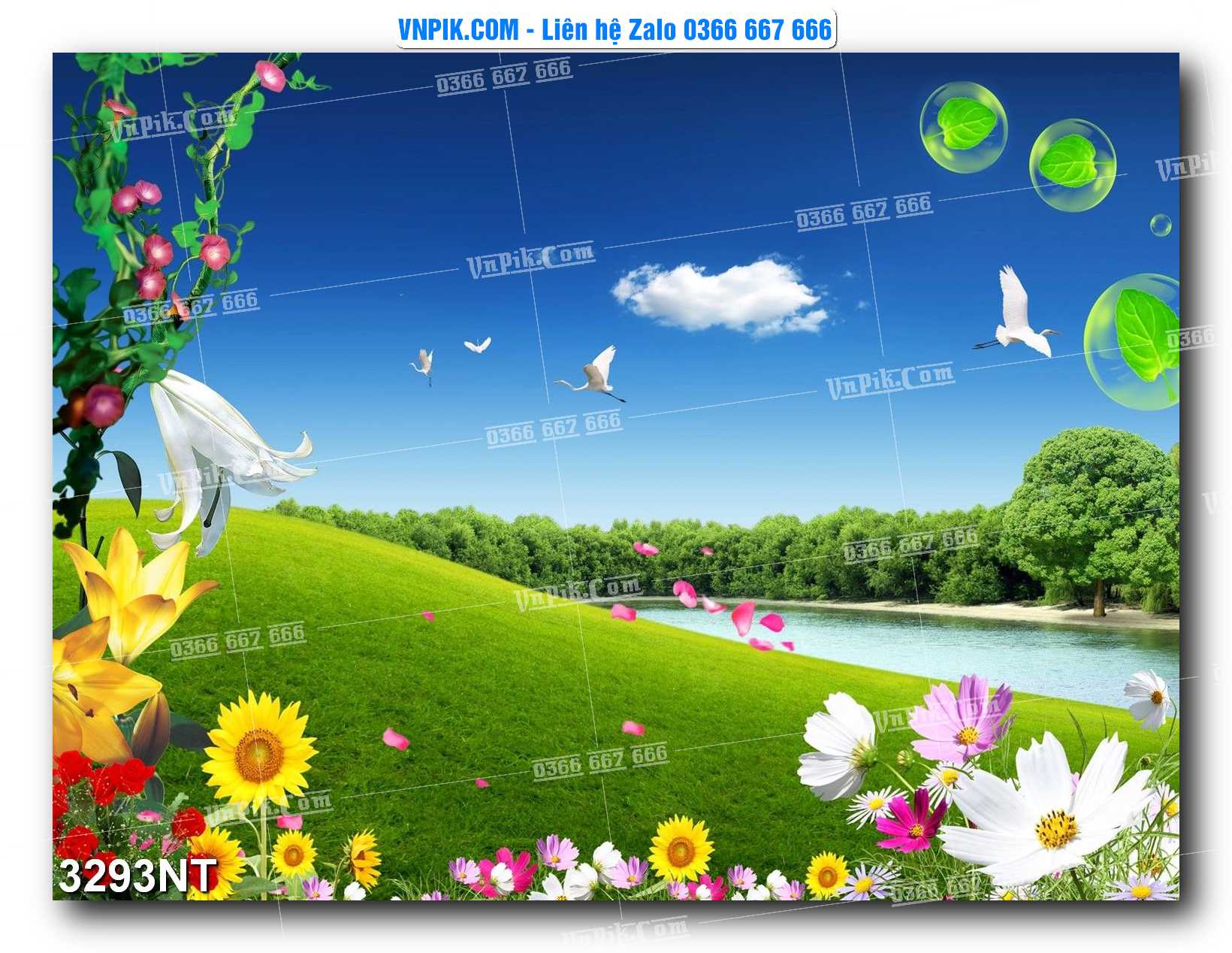 Tranh Trang Trí Phong Cảnh Nghệ Thuật Mã Số 3293NT