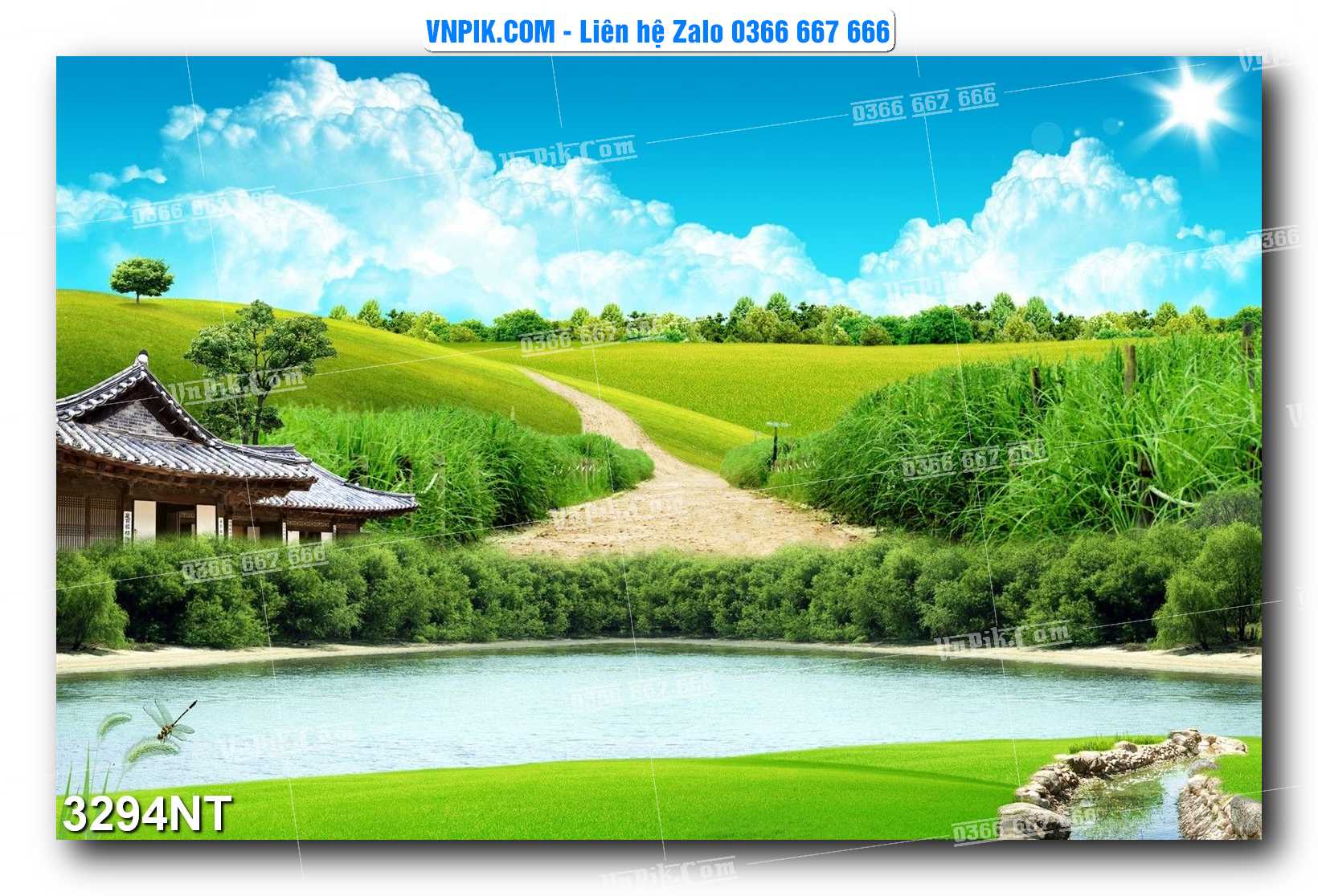 Tranh Trang Trí Phong Cảnh Nghệ Thuật Mã Số 3294NT