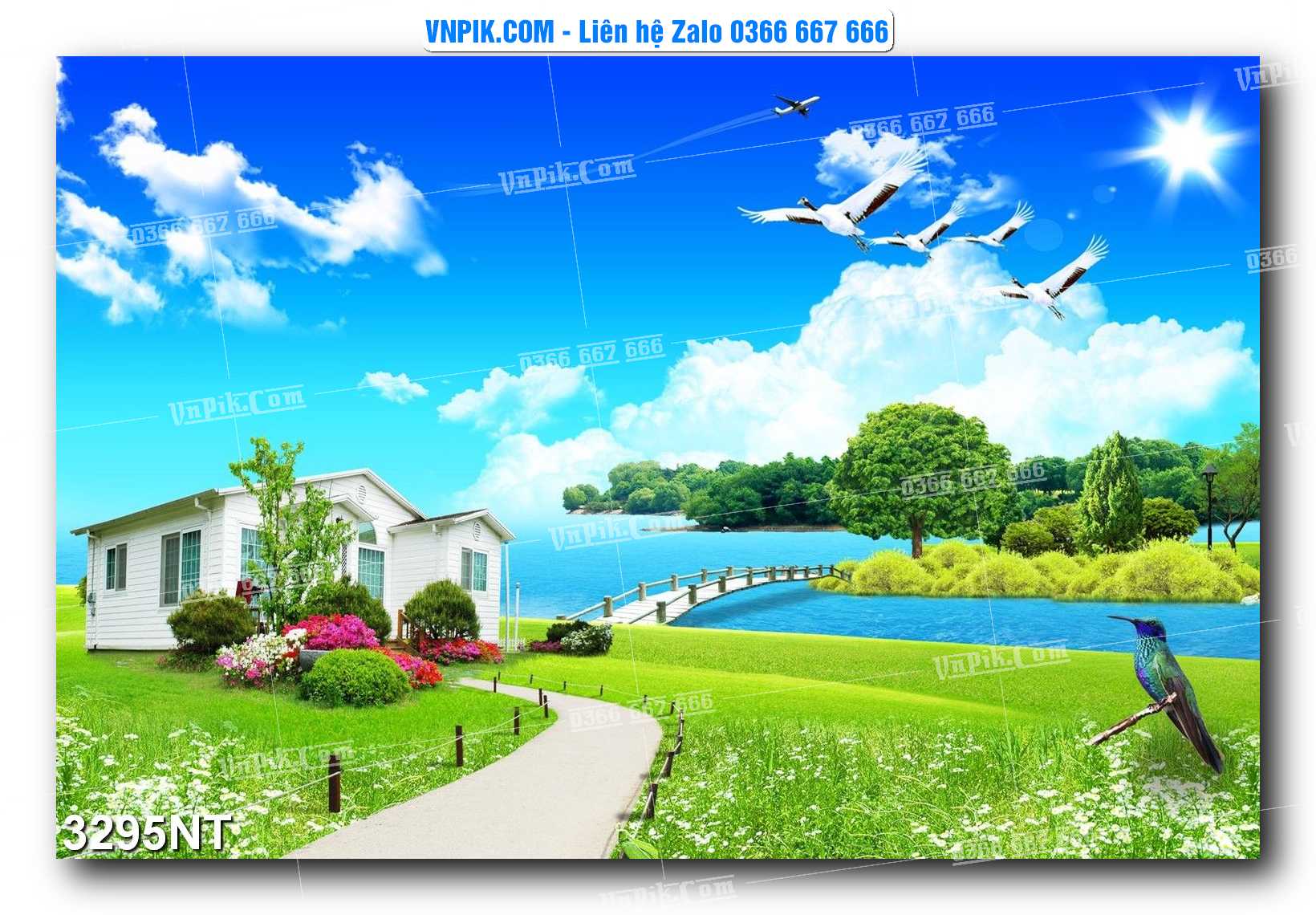Tranh Trang Trí Phong Cảnh Nghệ Thuật Mã Số 3295NT