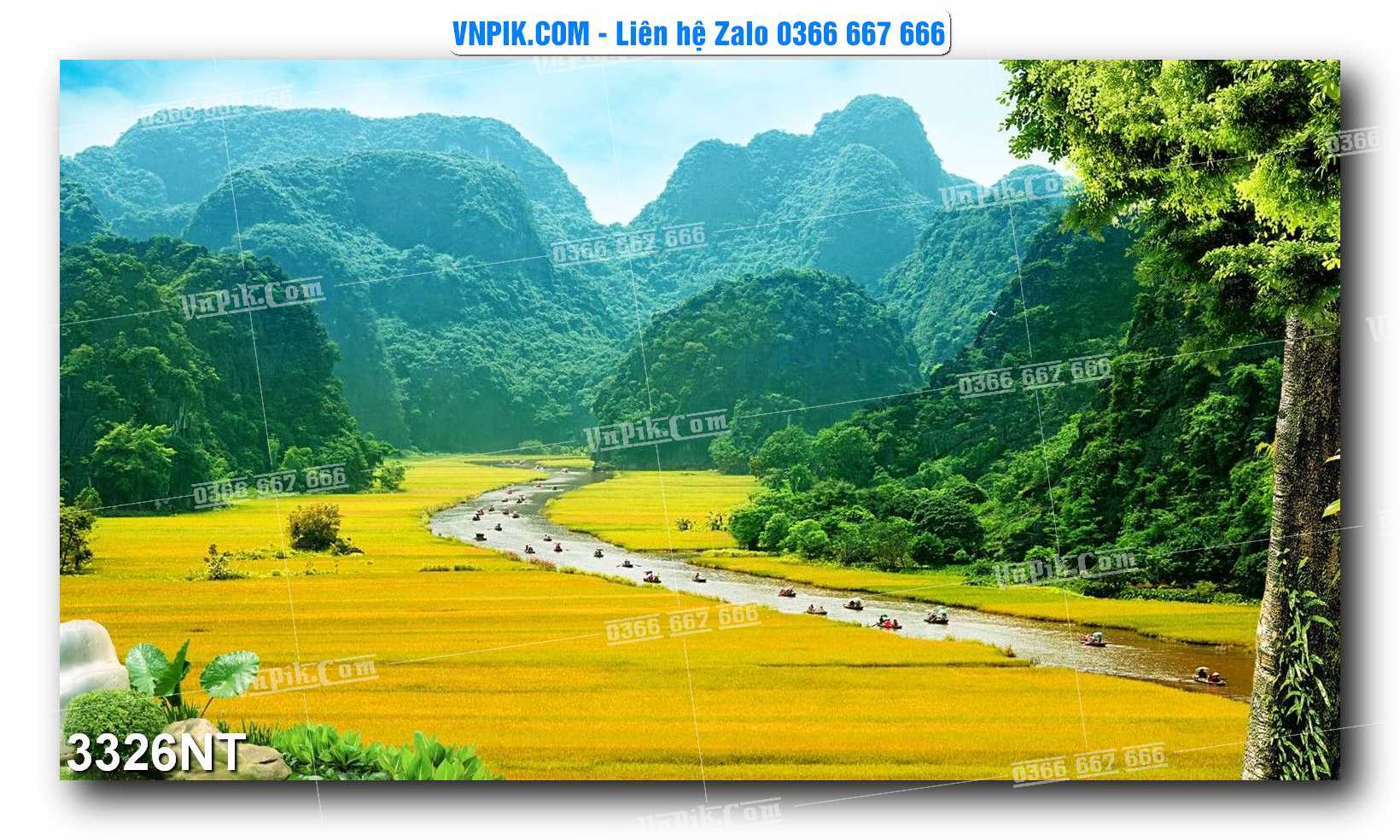 Tranh Trang Trí Phong Cảnh Nghệ Thuật Mã Số 3326NT