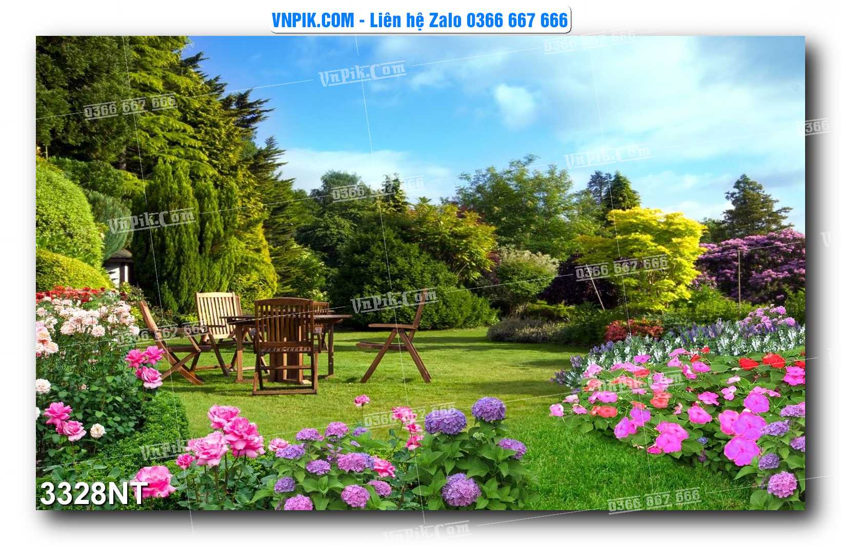 Tranh Trang Trí Phong Cảnh Nghệ Thuật Mã Số 3328NT