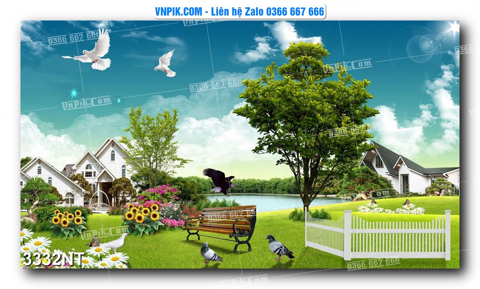 Tranh Trang Trí Phong Cảnh Nghệ Thuật Mã Số 3332NT