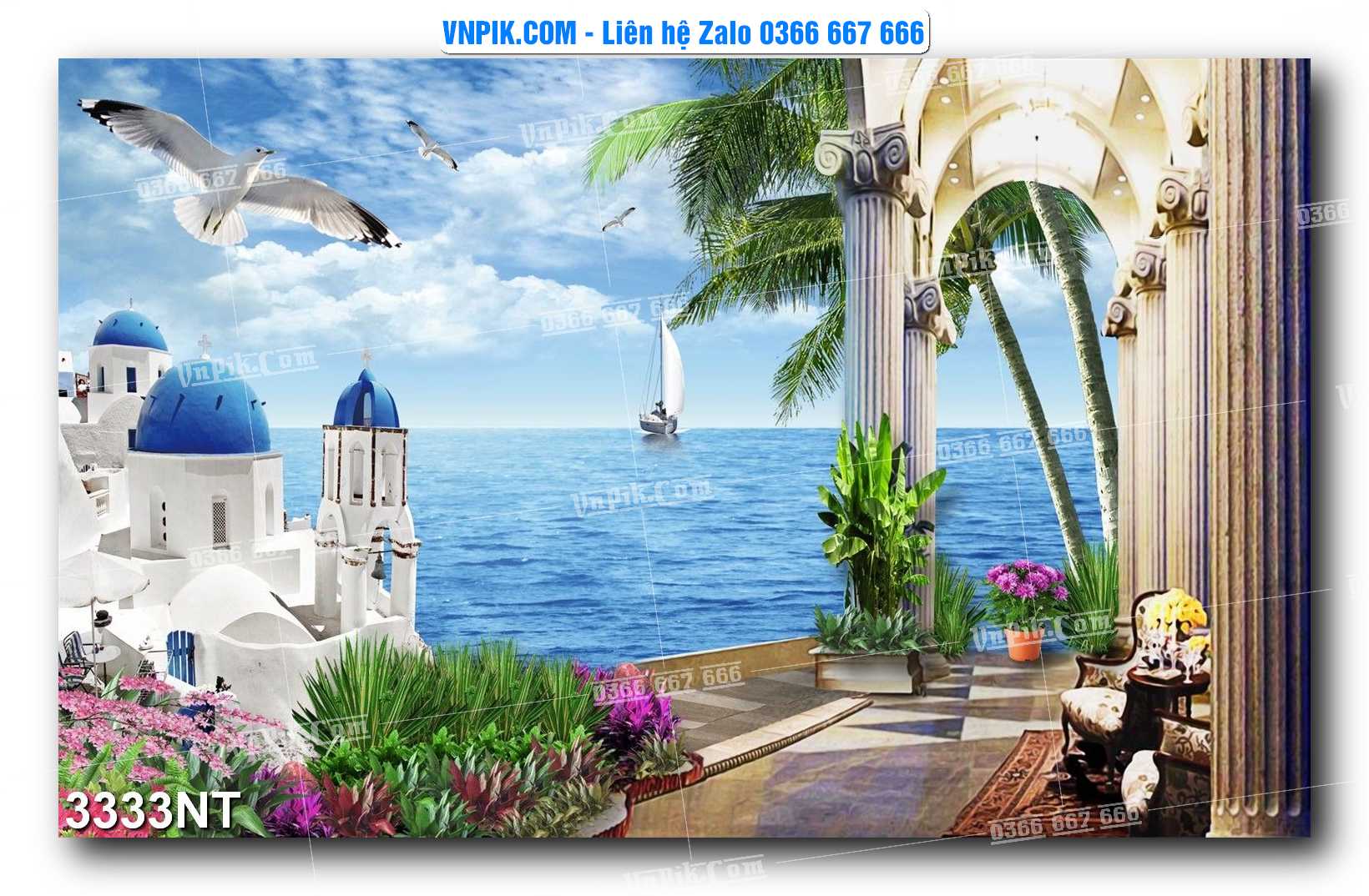Tranh Trang Trí Phong Cảnh Nghệ Thuật Mã Số 3333NT