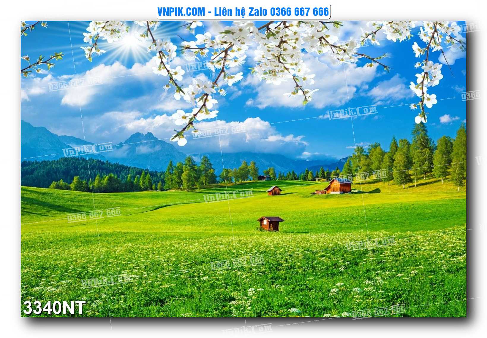 Tranh Trang Trí Phong Cảnh Nghệ Thuật Mã Số 3340NT